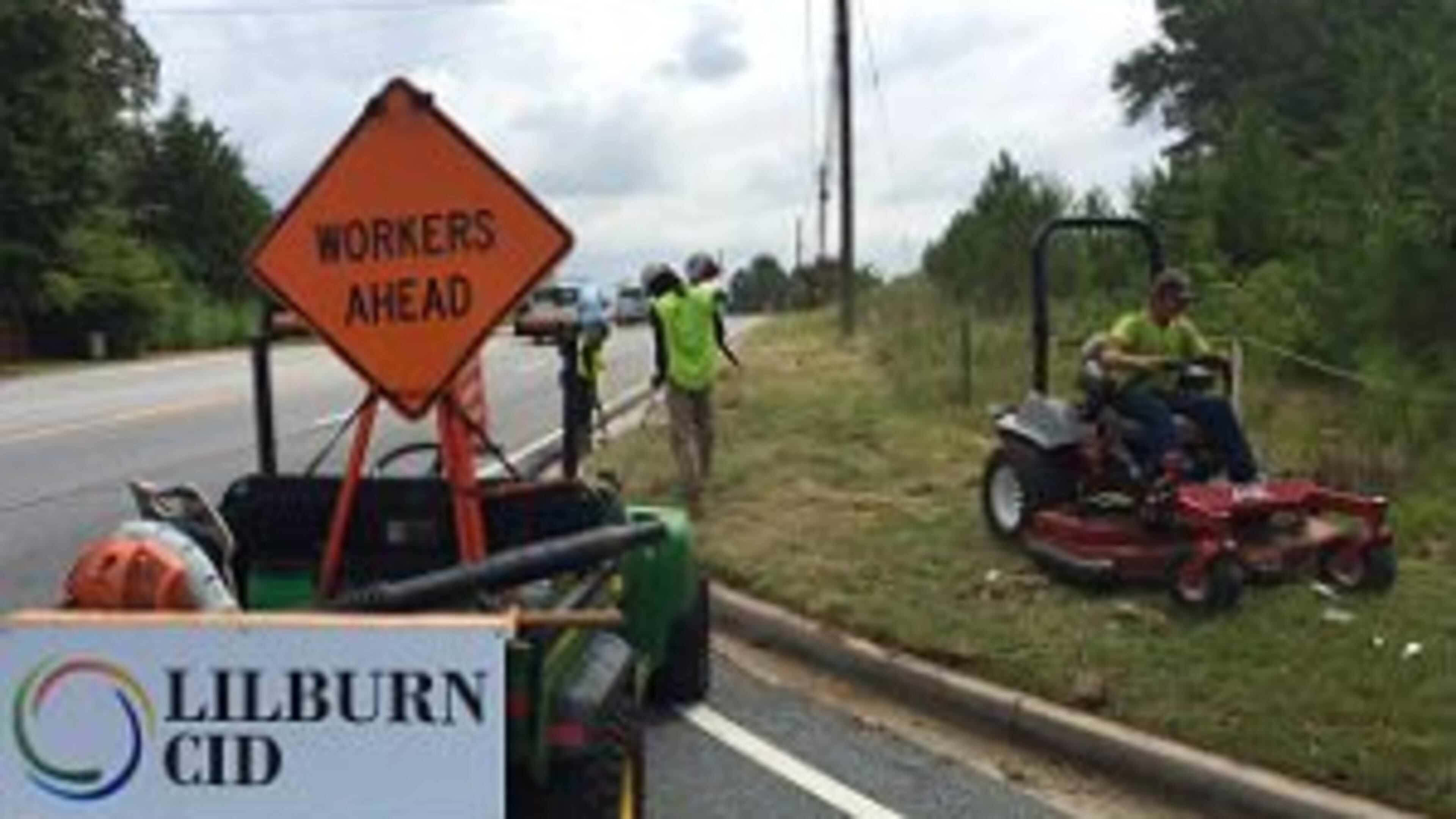 The Lilburn CID plans to increase mowing frequency along Lawrenceville Highway. Courtesy Lilburn CID