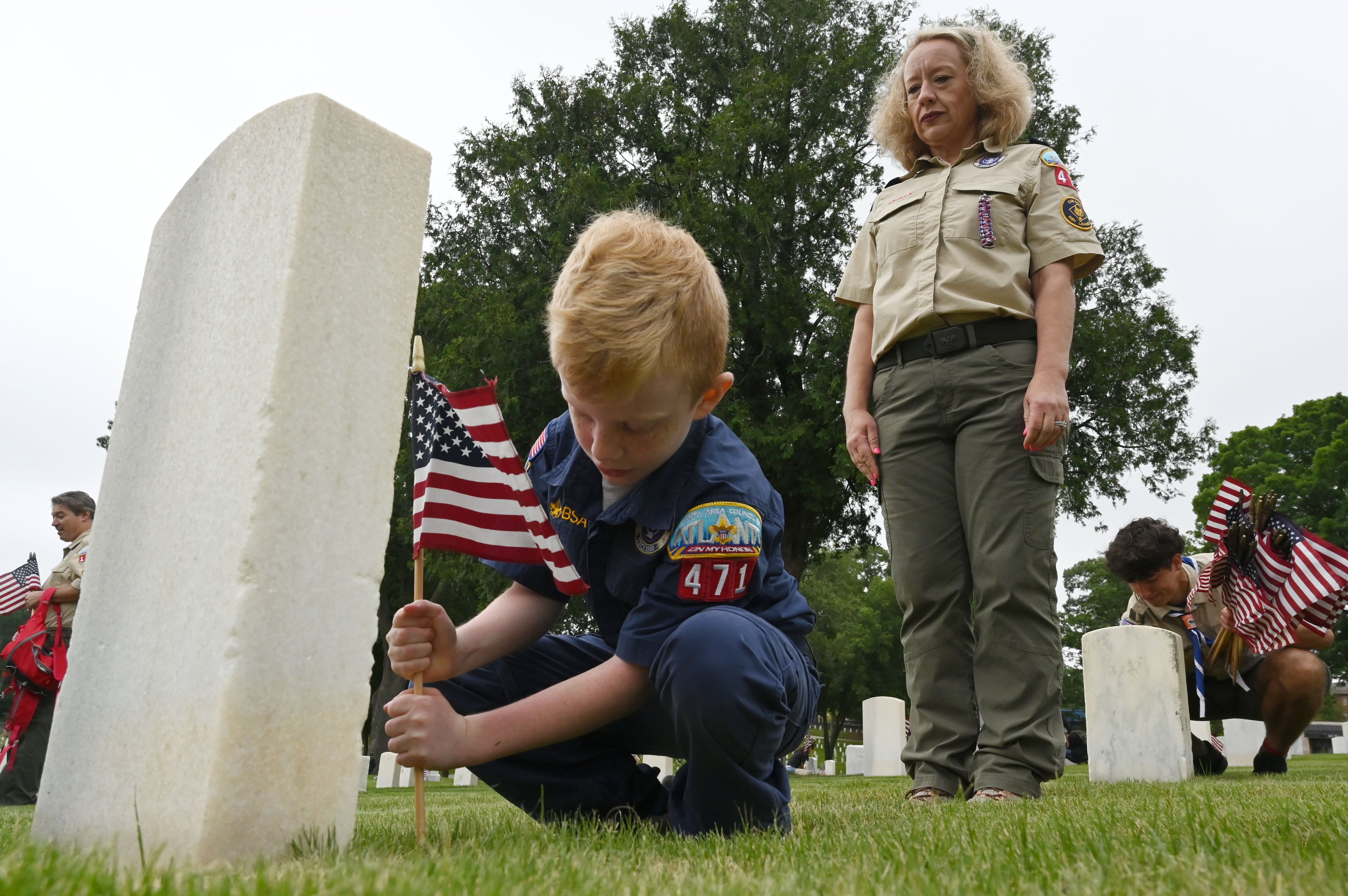 Memorial Day Flag Placement