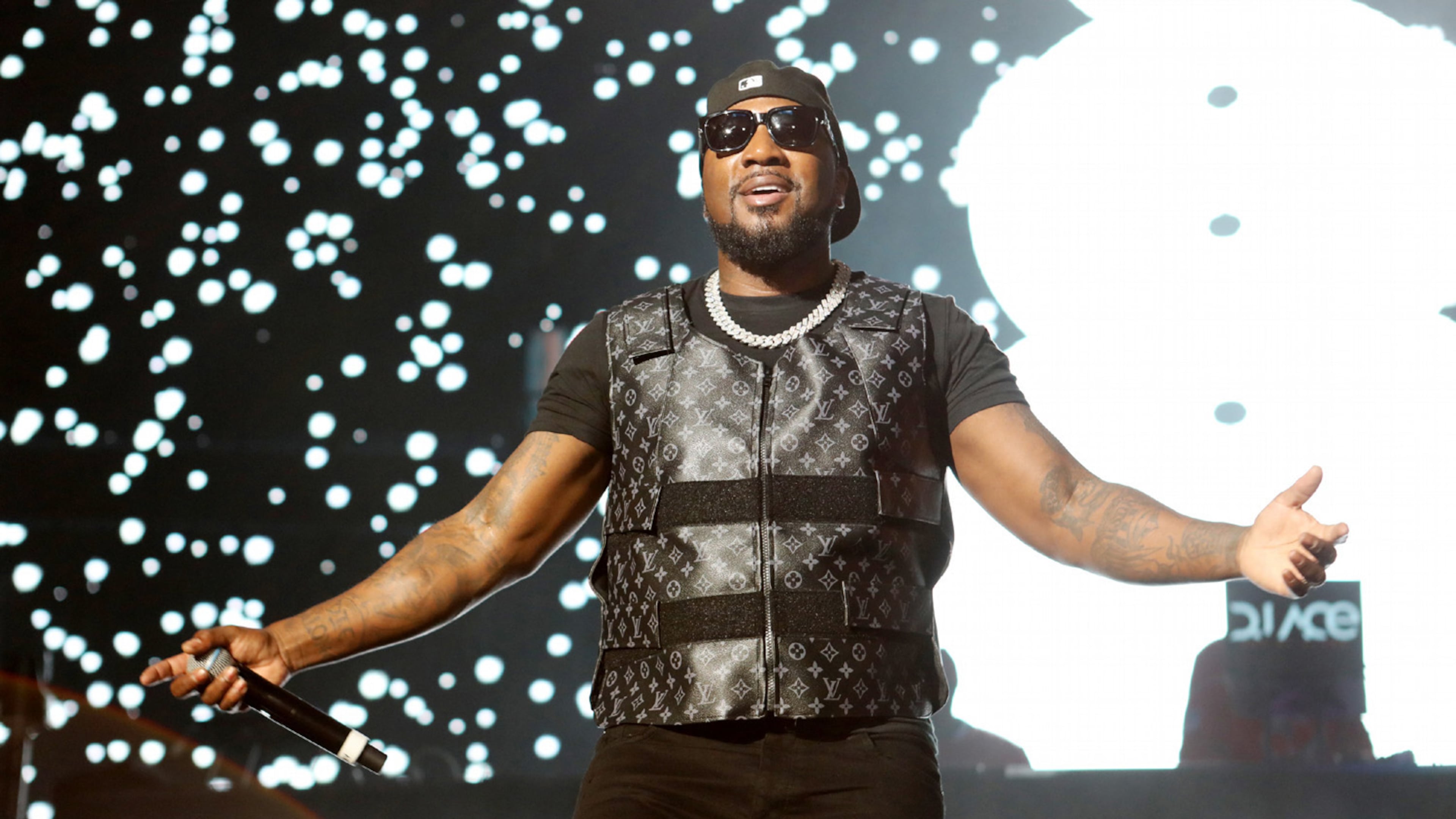 The Legendz of the Streetz Tour rocked sold-out State Farm Arena in Atlanta on Friday, April 1, 2022. The show featured hip-hop stars Jeezy (above), Rick Ross, T.I., Trina, DJ Drama, Dav3D and D'Myke. (Photo: Robb Cohen for The Atlanta Journal-Constitution)