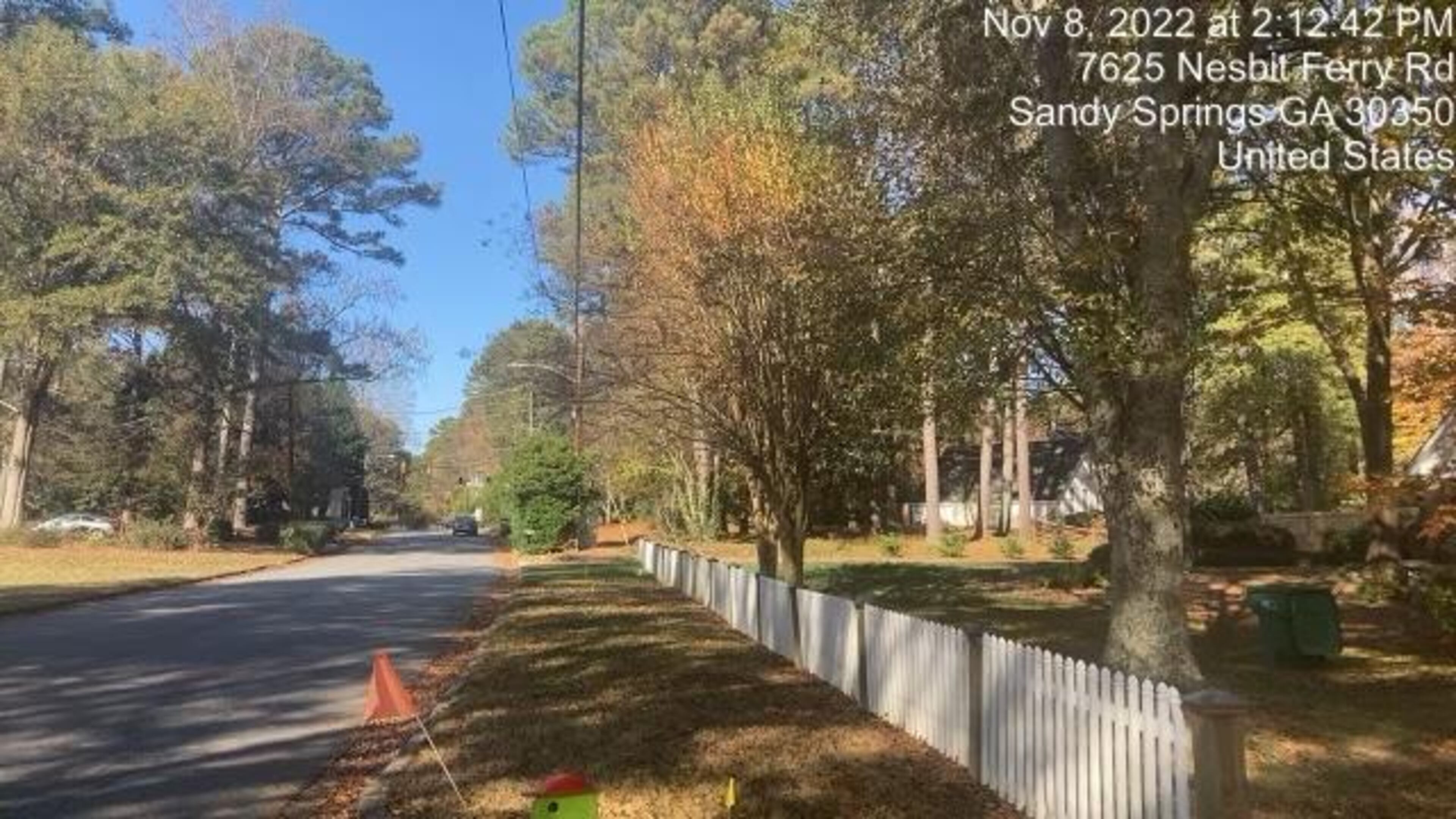 Sandy Springs sent us a photo of the fixed cable line.