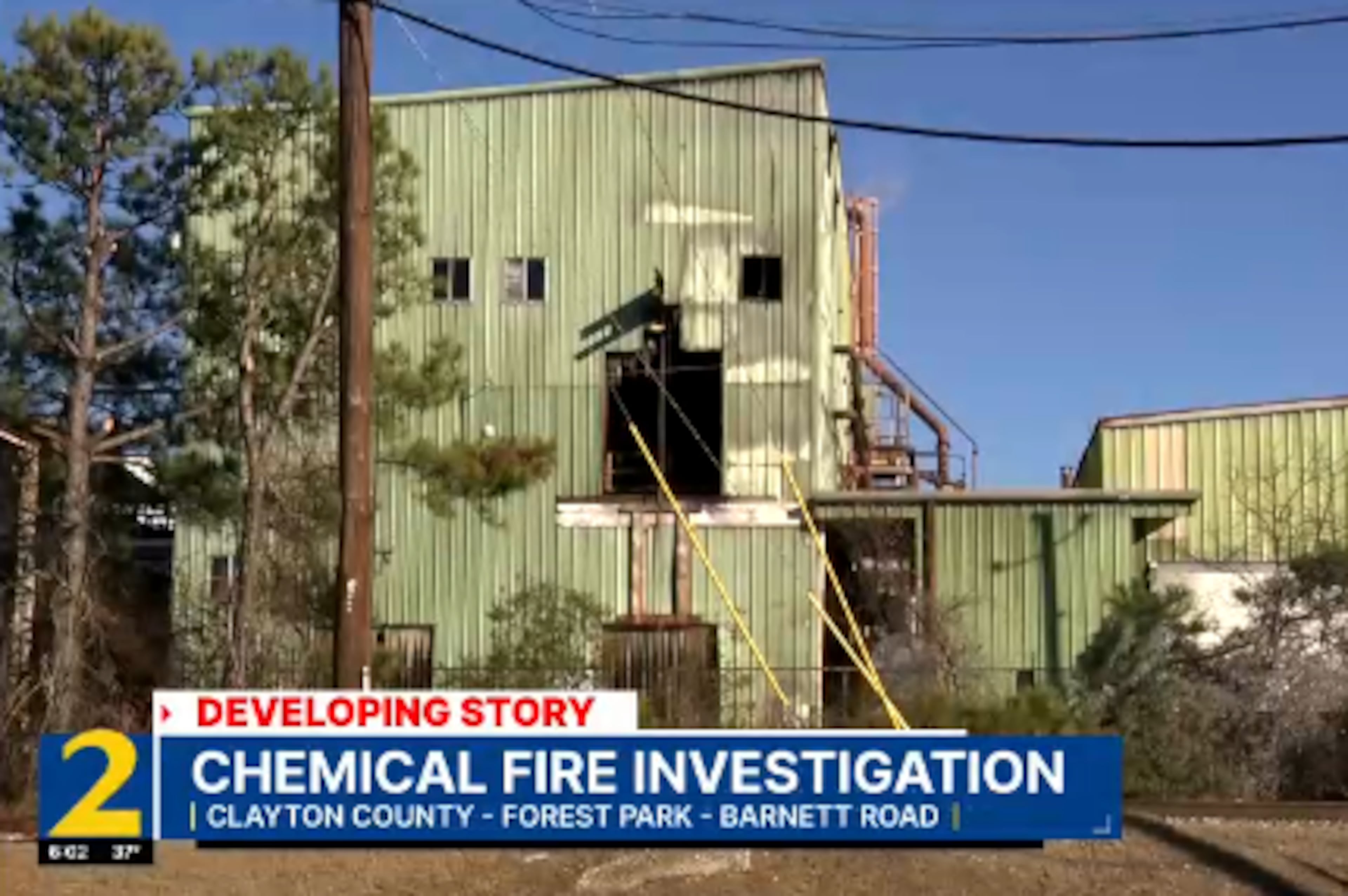 forest park chemical fire