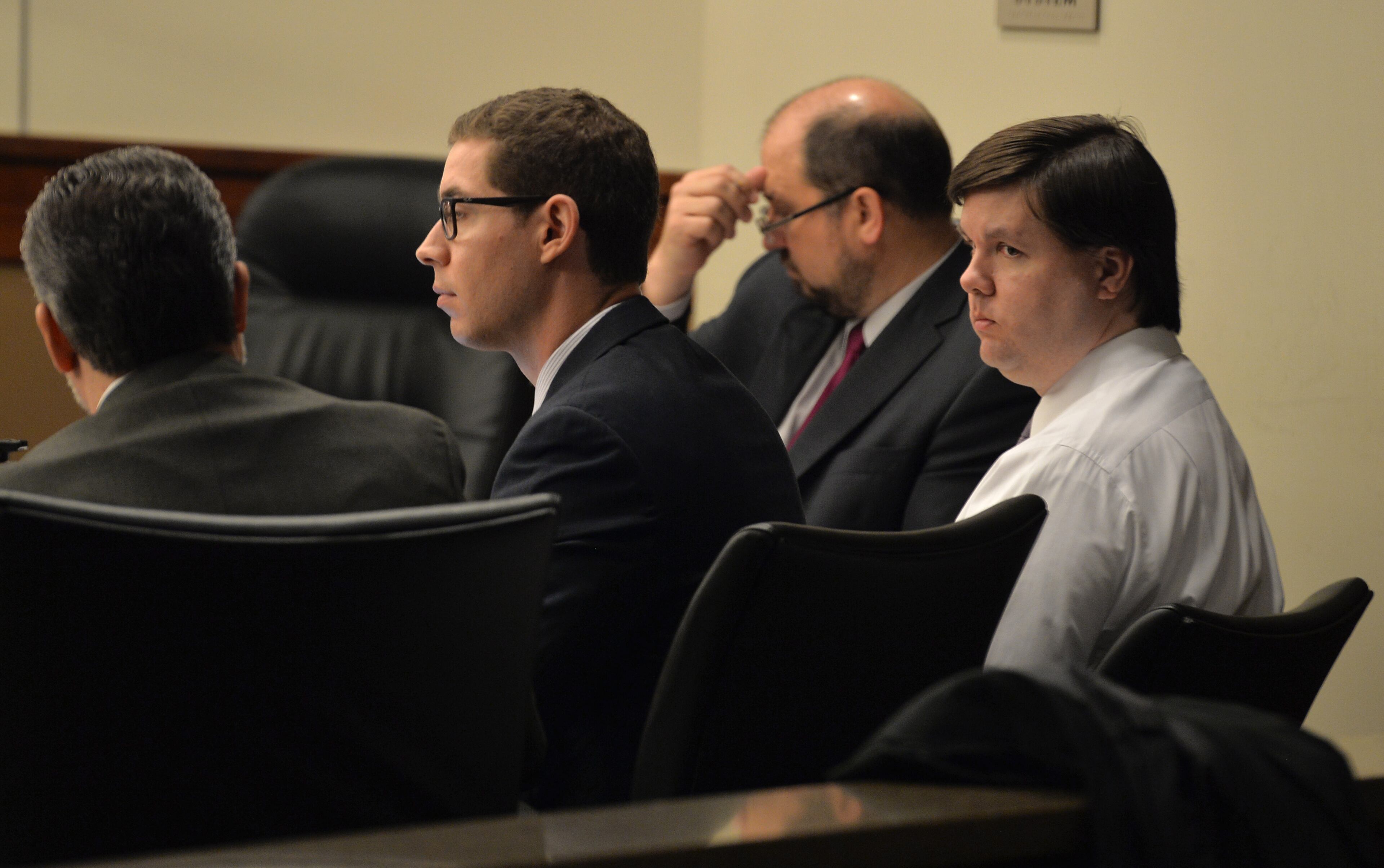 May 2, 2016 Marietta, GA: Ross Harris in court Monday May 2, 2016. His attorneys argued for a change in venue.
Cobb County Superior Court Judge Mary Staley is expected to rule today on a last-minute defense motion to change the venue of the trial of Ross Harris. Harris, accused of intentionally leaving his 22-month-old son Cooper inside a hot car to die, is charged with malice murder, two counts of felony murder, cruelty to children in the first and second degree, criminal attempt to commit a felony and dissemination of harmful materials to minors. BRANT SANDERLIN/BSANDERLIN@AJC.COM