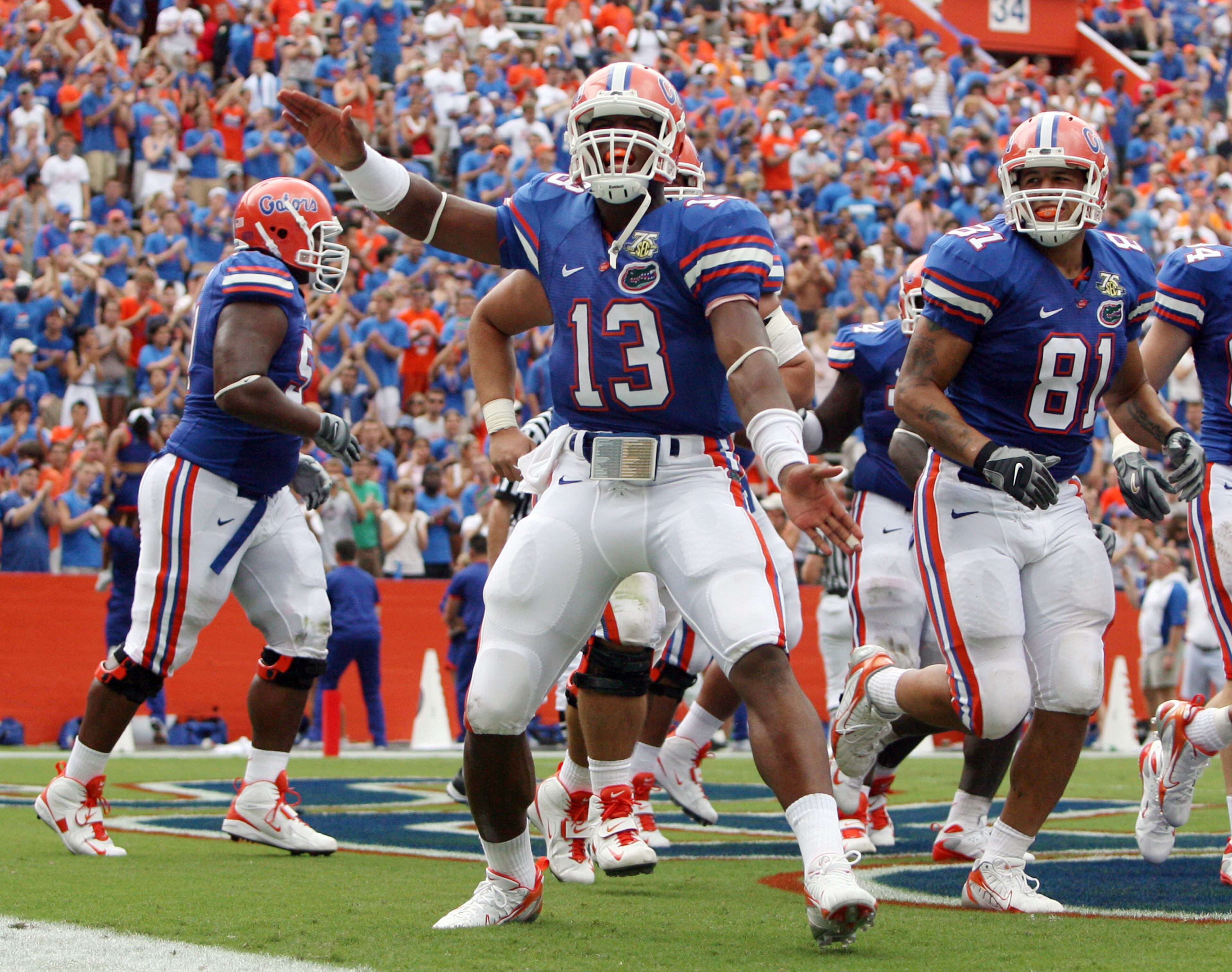 This game wasn't in Georgia but it shows Cam Newton when he played for the Florida Gators against Western Kentucky in 2007. (Gary W. Green/Orlando Sentinel/MCT)