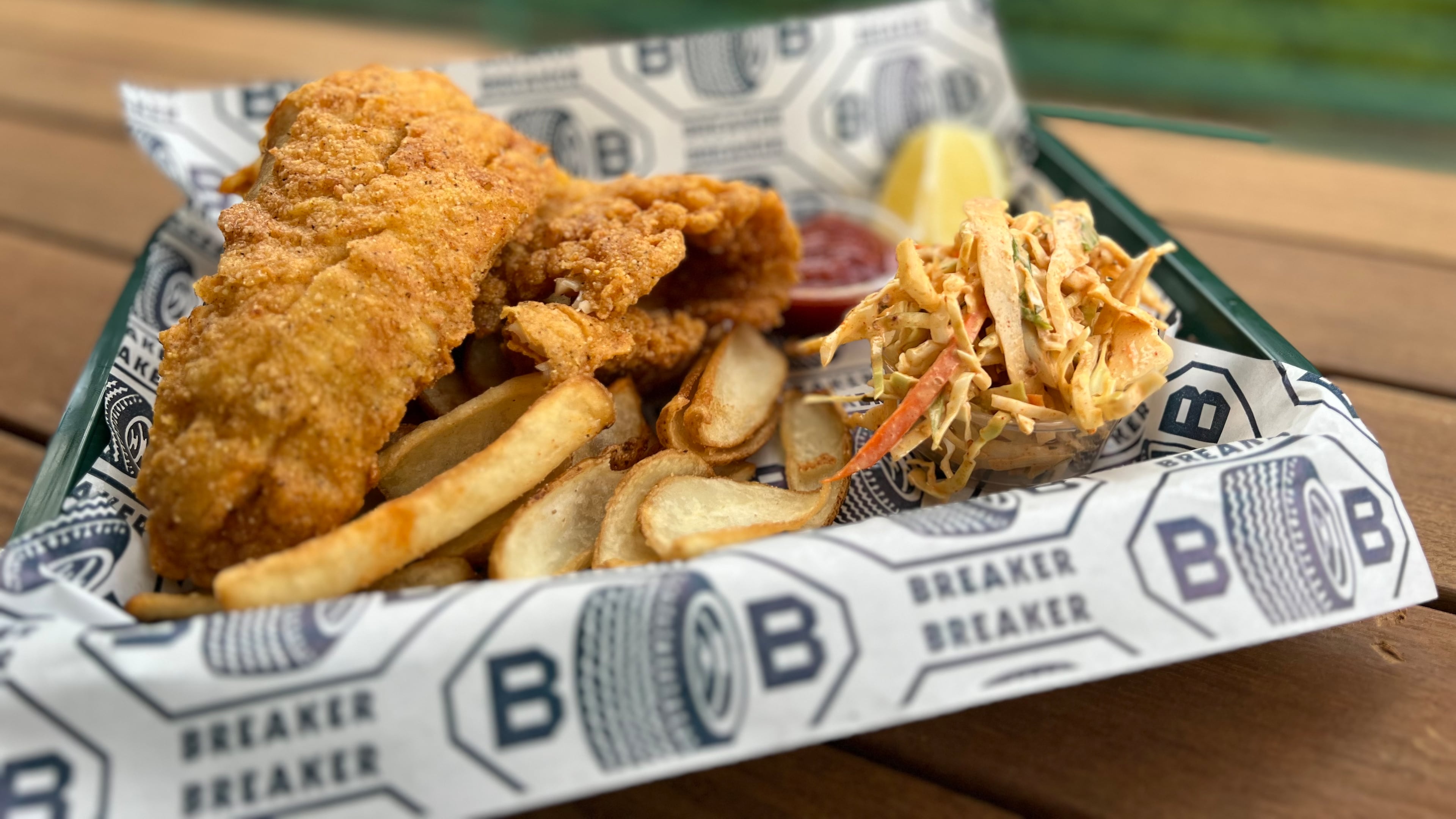 The fried grouper basket from Breaker Breaker / Courtesy of Breaker Breaker
