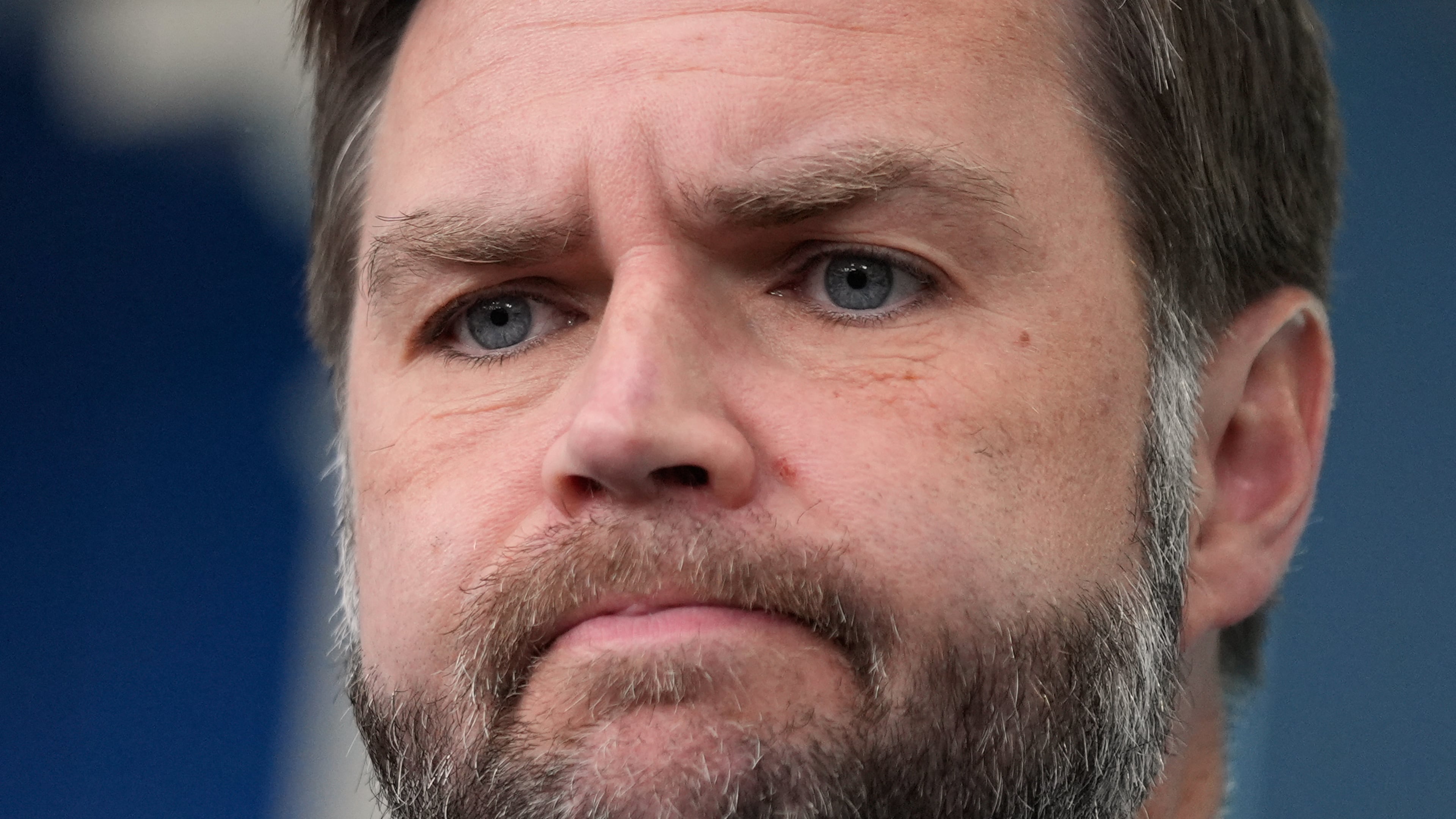 Vice President JD Vance speaks to reporters in the James S. Brady Press Briefing Room at the White House, Thursday, June 18, 2026, in Washington. (AP Photo/Manuel Balce Ceneta)