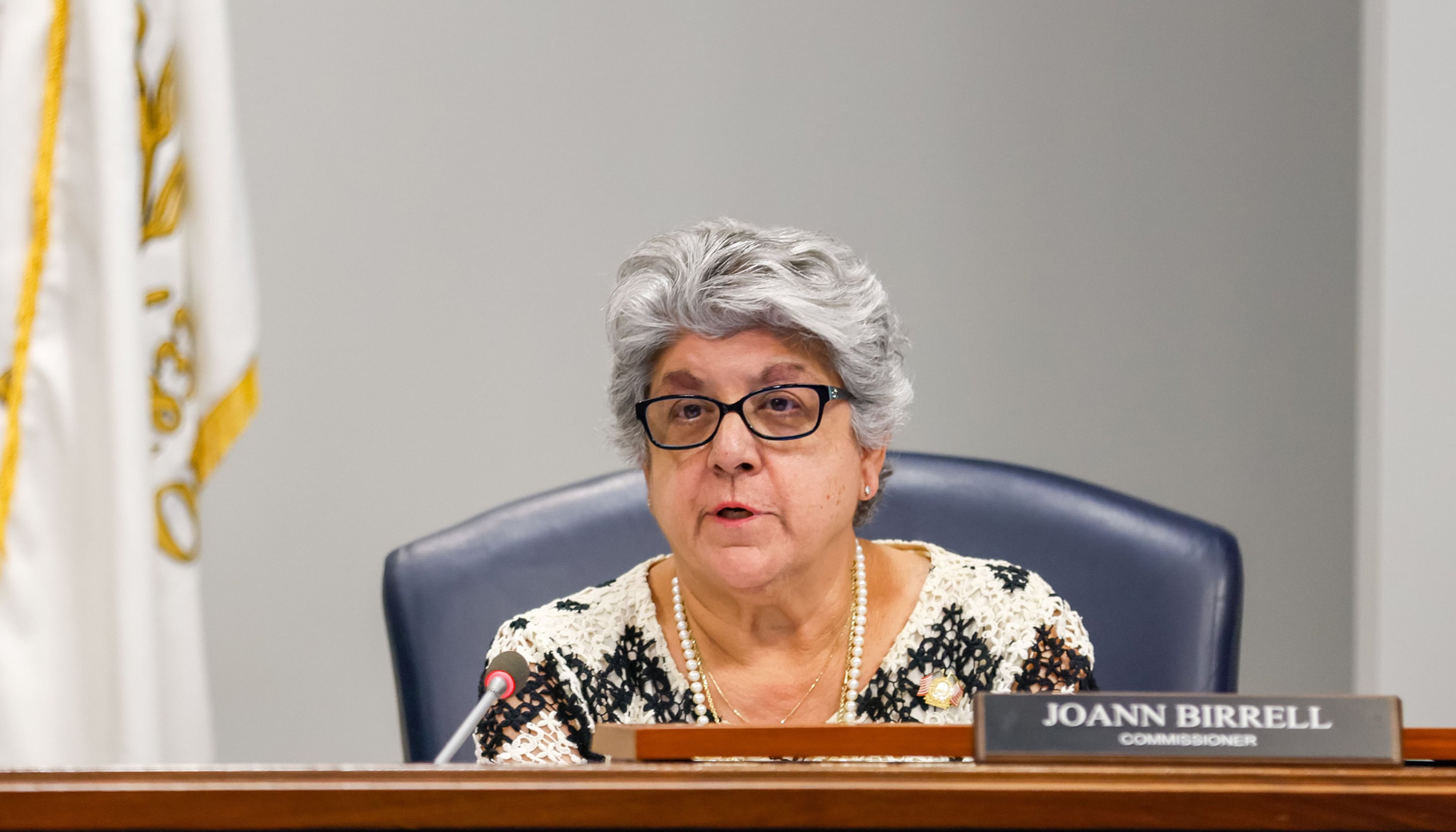 District 3 Commissioner JoAnn Birrell, seen at a Cobb County Board of Commissioners meeting in September 2022, is running for a fifth term. (Arvin Temkar/AJC)