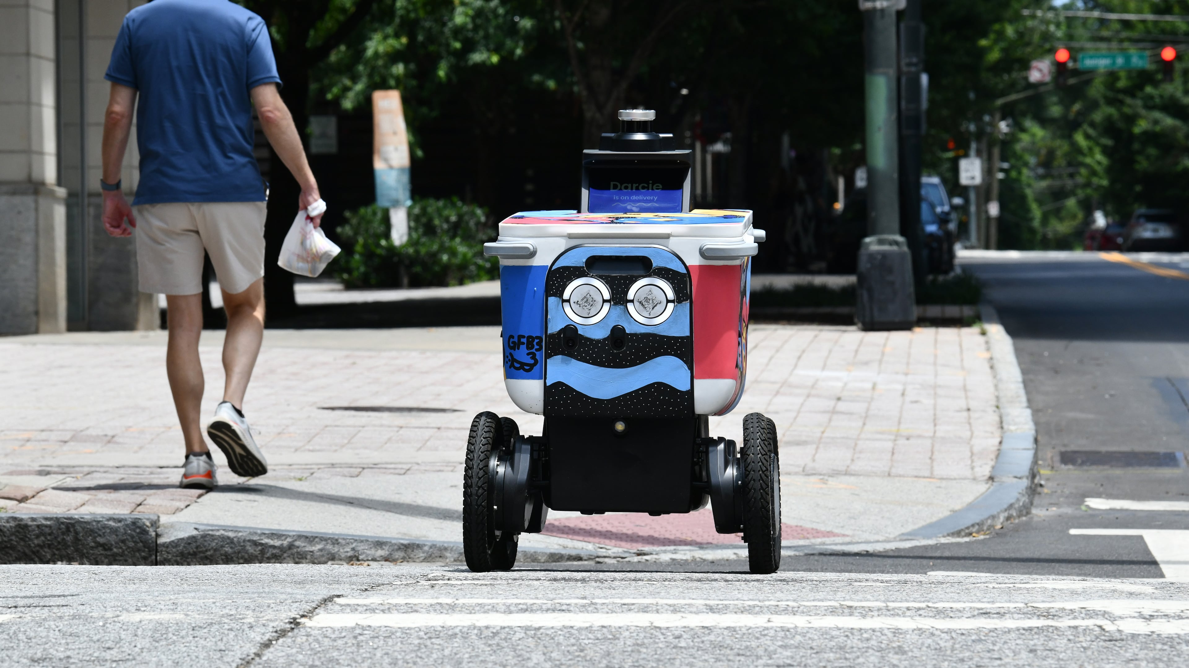 Among other things, Darcie's eyes give her personality and help people know which direction she is heading in. (Hyosub Shin/AJC)
