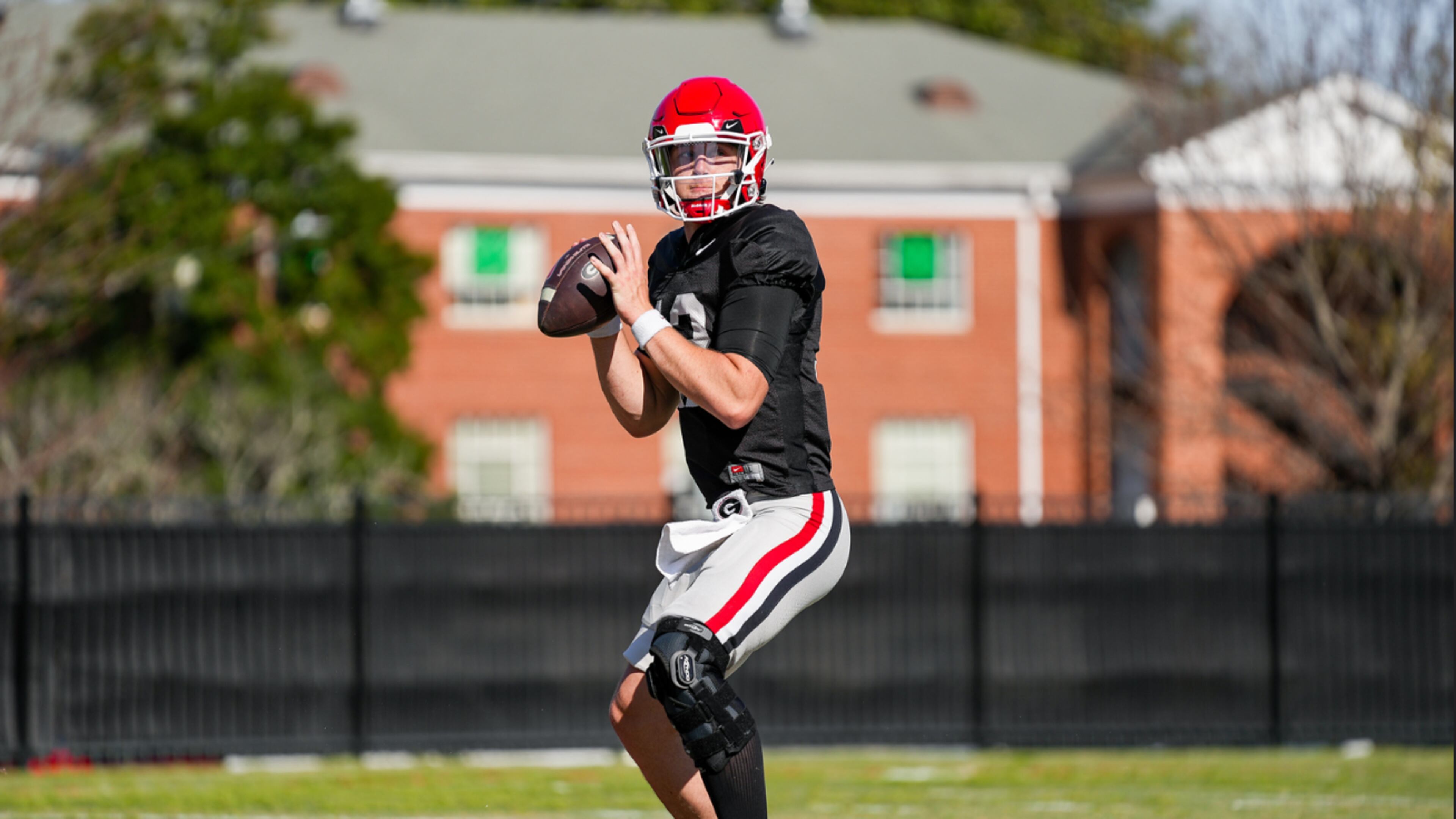 Georgia quarterback Ryan Puglisi dealt with a knee injury earlier in 2024. (Tony Walsh/UGAAA)