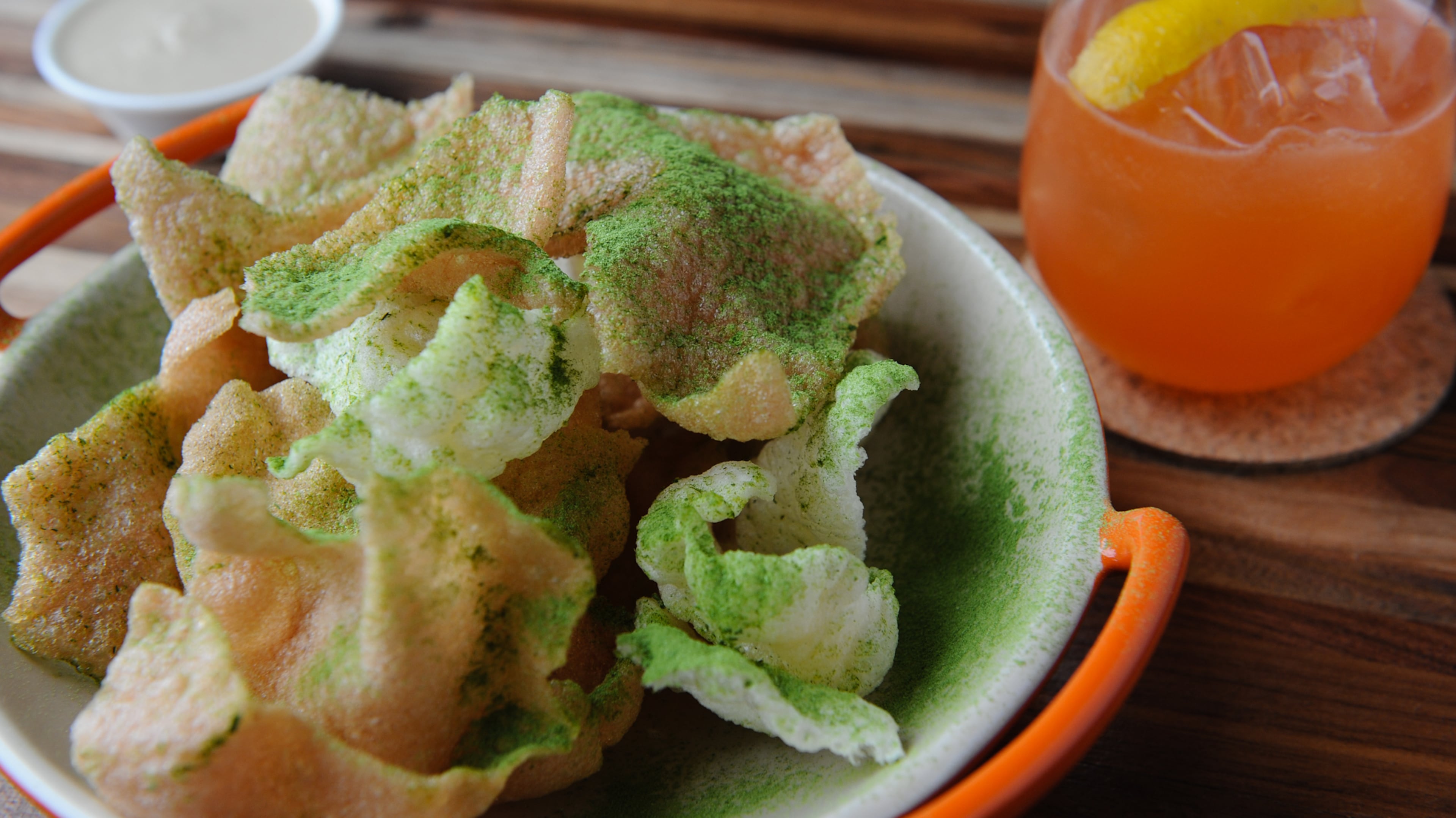 The puffs at Staplehouse are an addictive appetizer. (BECKYSTEIN.COM)