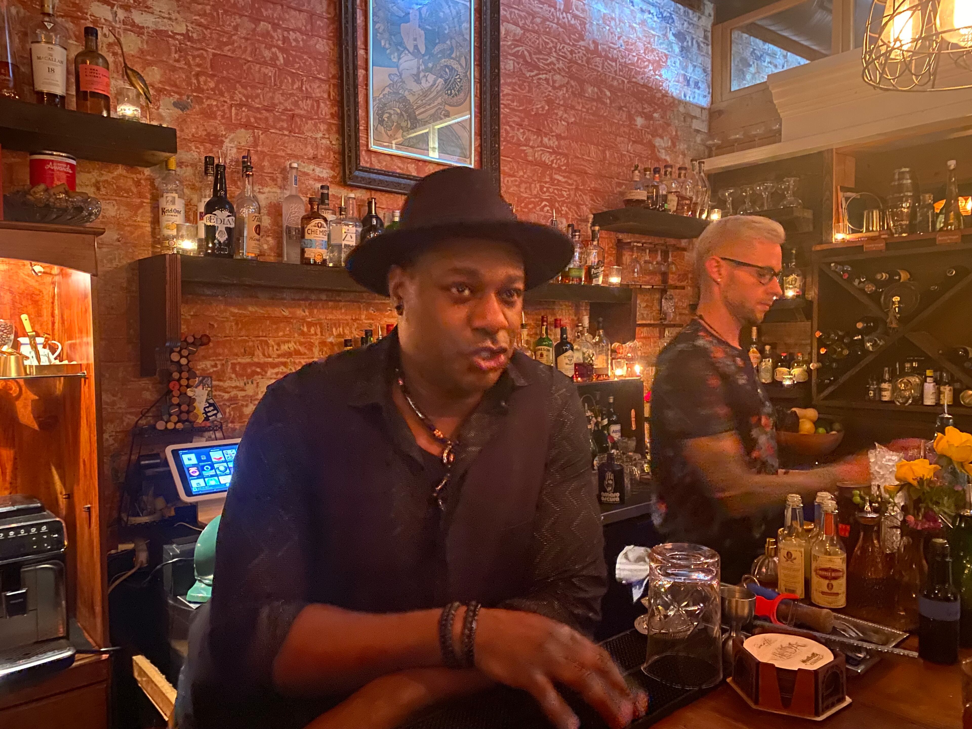 New York transplant Antoine Hodge (left) runs the cocktail program at Ilda. Ligaya Figueras/ligaya.figueras@ajc.com