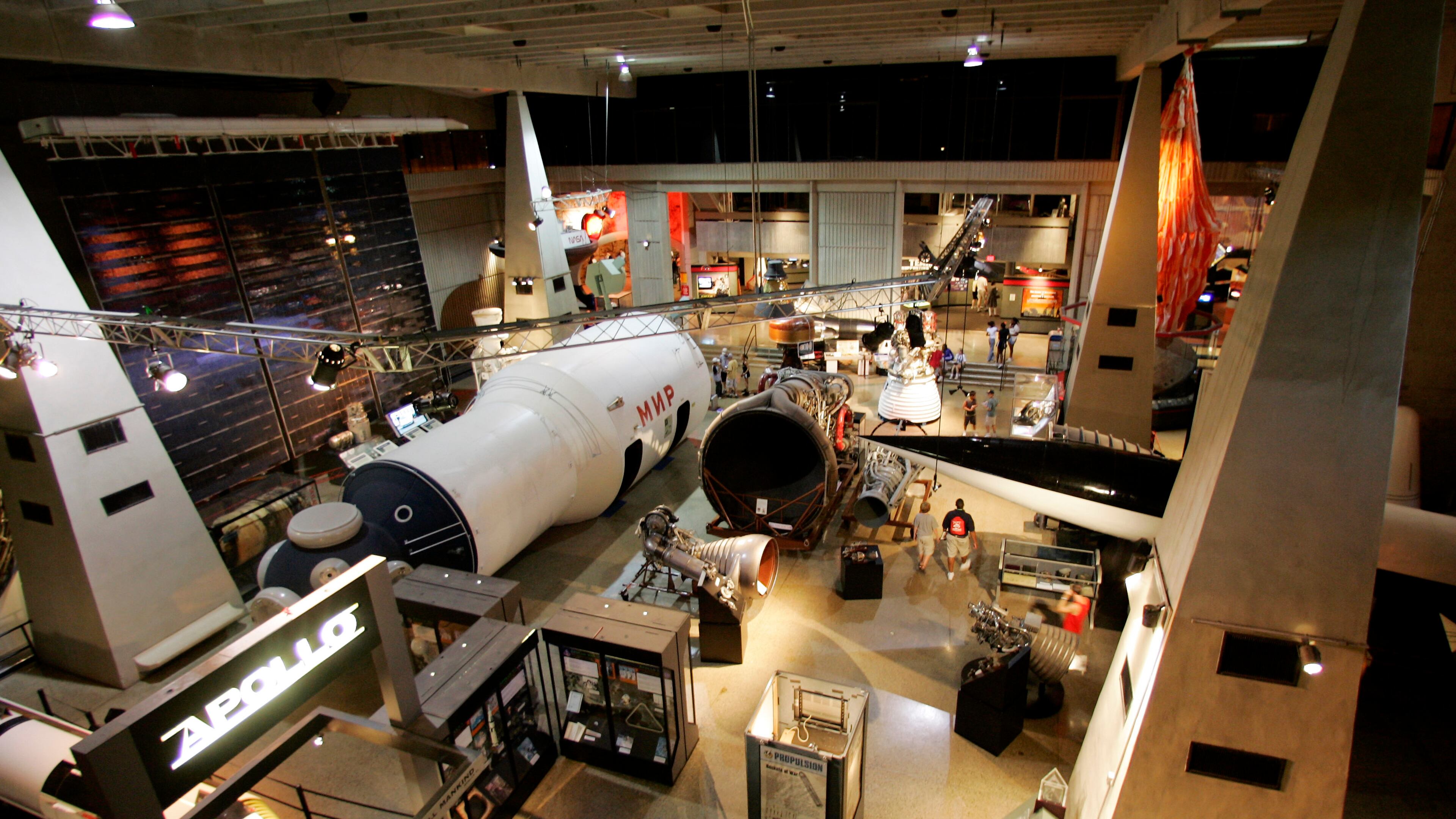 Celebrating Alabama's key role in the U.S. space program, the U.S. Space and Rocket Center museum in Huntsville features rockets, space capsules and engines among its collection of 1,500 artifacts.