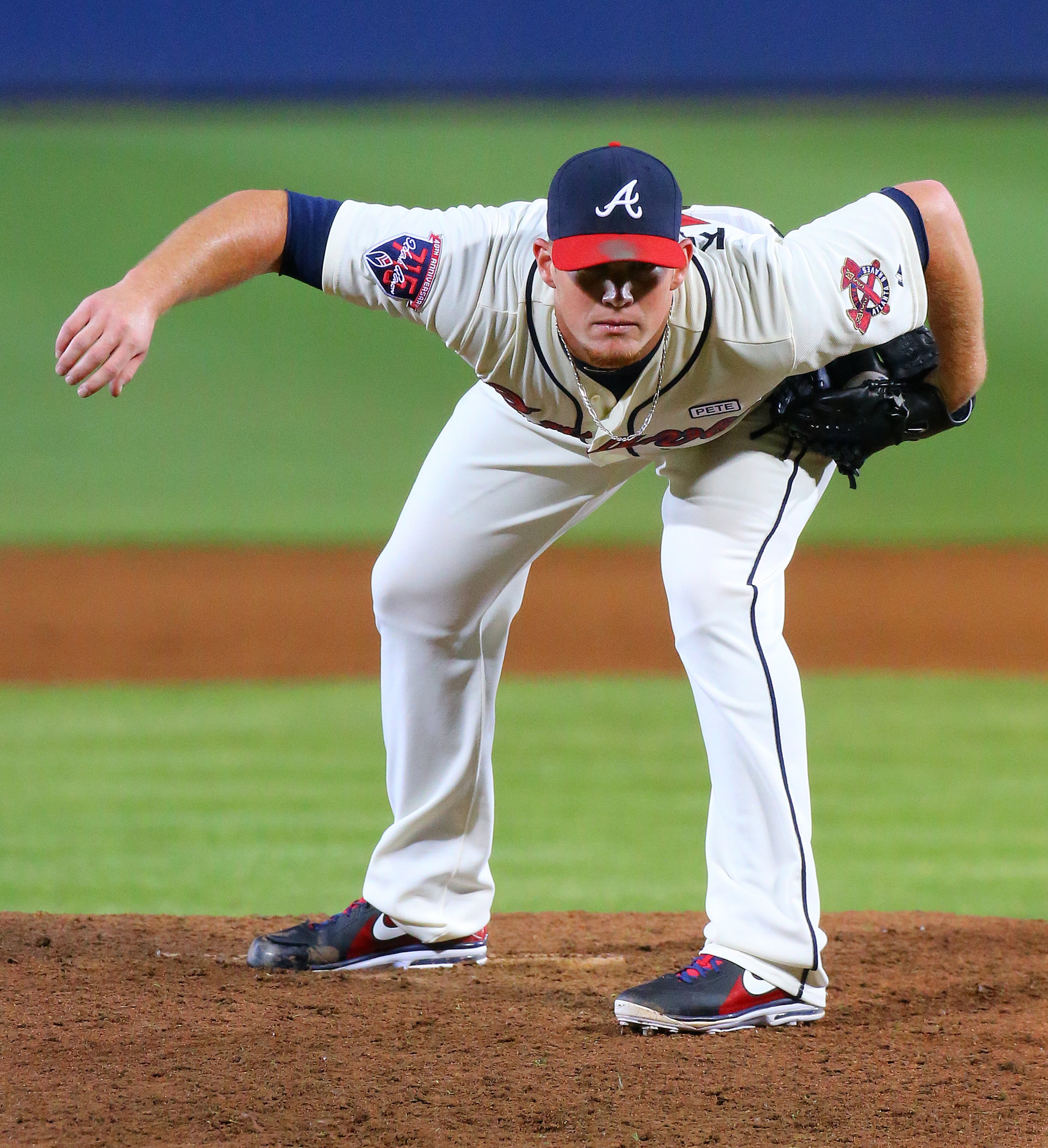 2014: Braves closer Craig Kimbrel closes out the Nationals in the ninth inning for a 3-1 victory in a MLB game on Sunday, August 10, 2014, in Atlanta. CURTIS COMPTON / CCOMPTON@AJC.COM