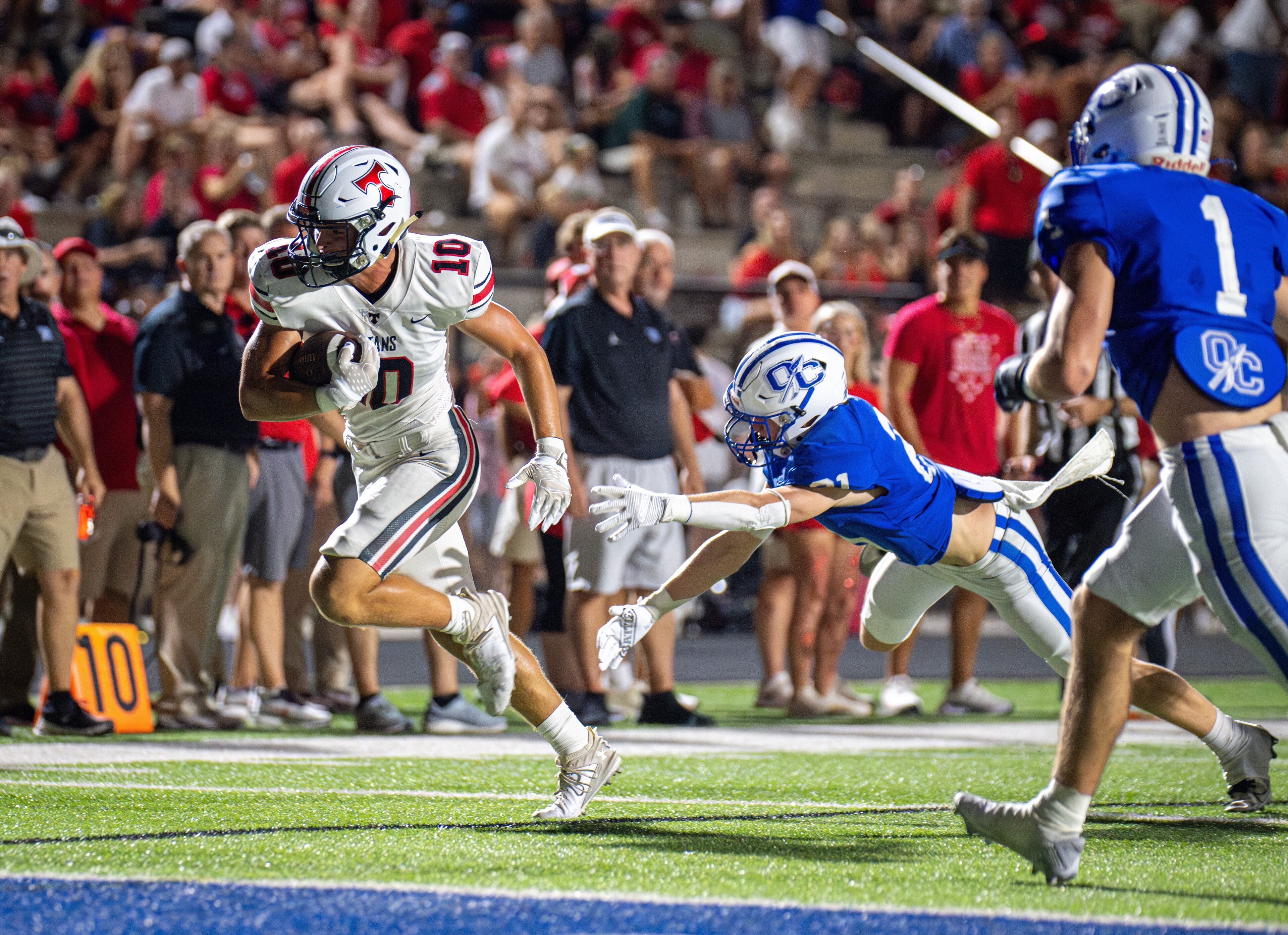 J.T. Doster is one of several threats on the North Oconee football team. (Photo by Michael D. Gonyea)