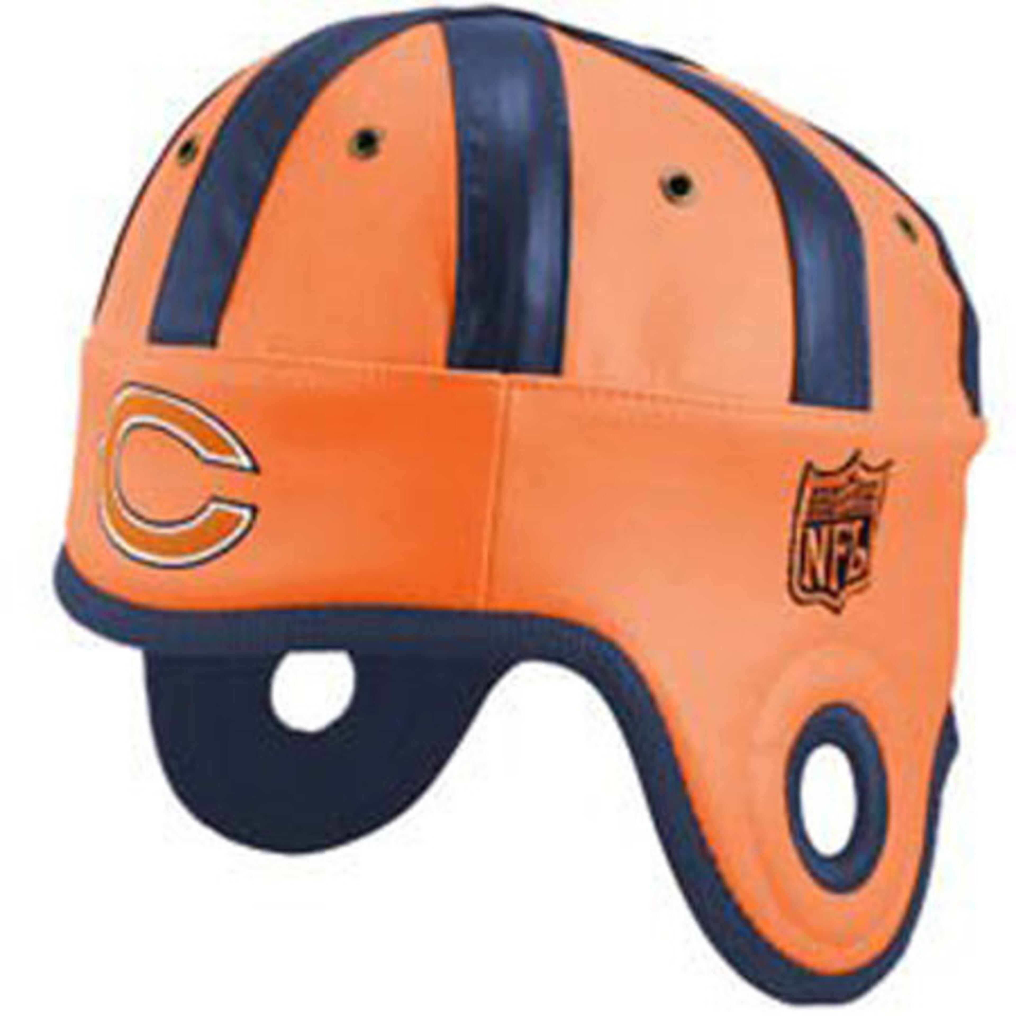 Leather football helmets haven't been used since the 1950s ... but who can argue with the look?