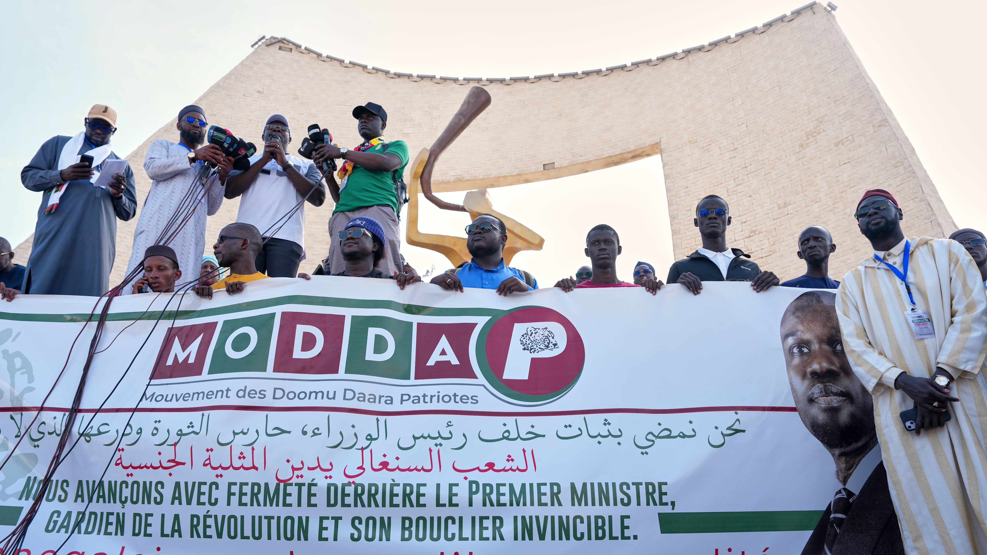 FILE - Protesters demonstrate against homosexuality in Dakar, Senegal, Friday, March 6, 2026. (AP Photo/Misper Apawu, file)