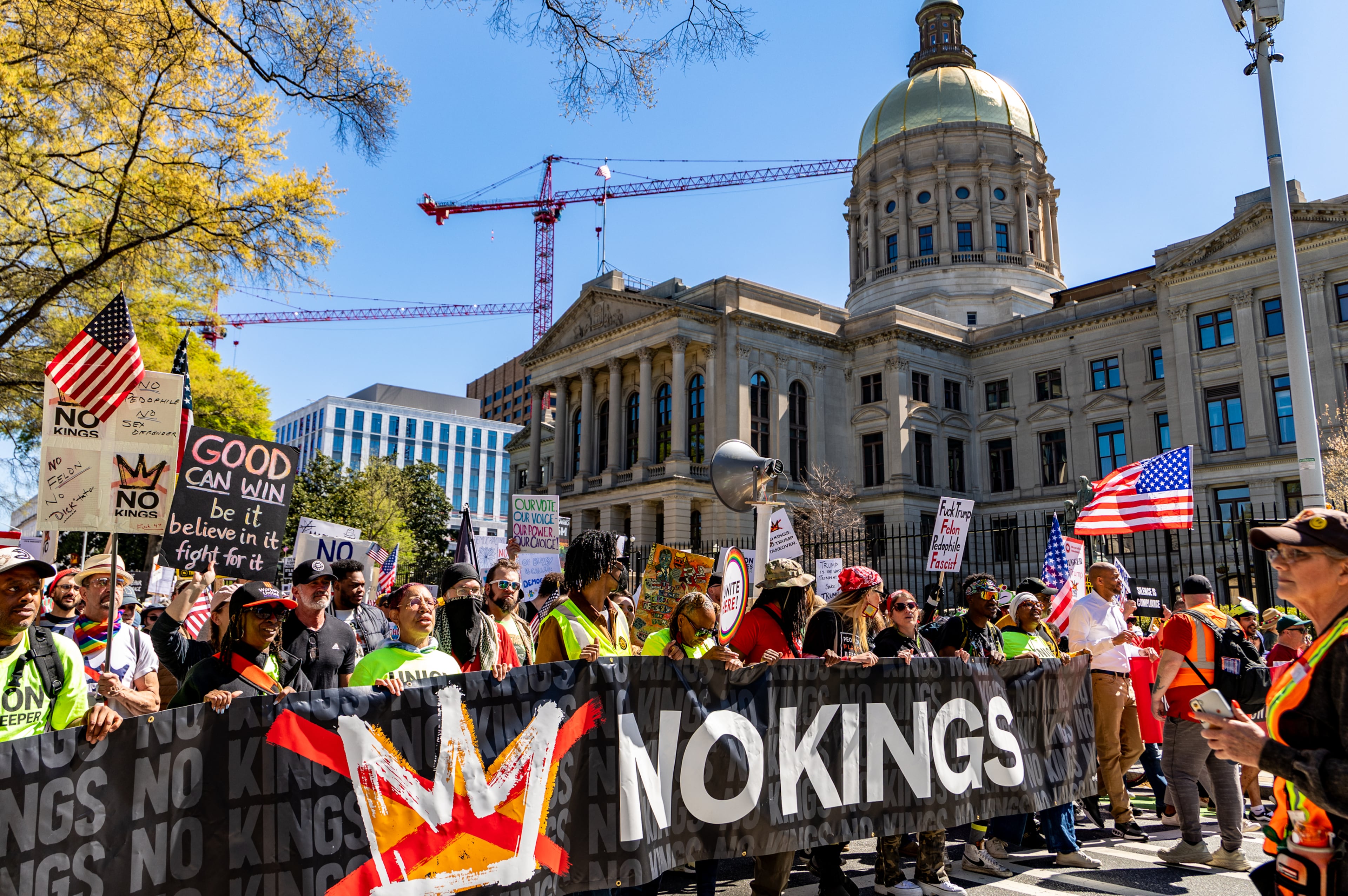 No Kings rally and march in downtown Atlanta