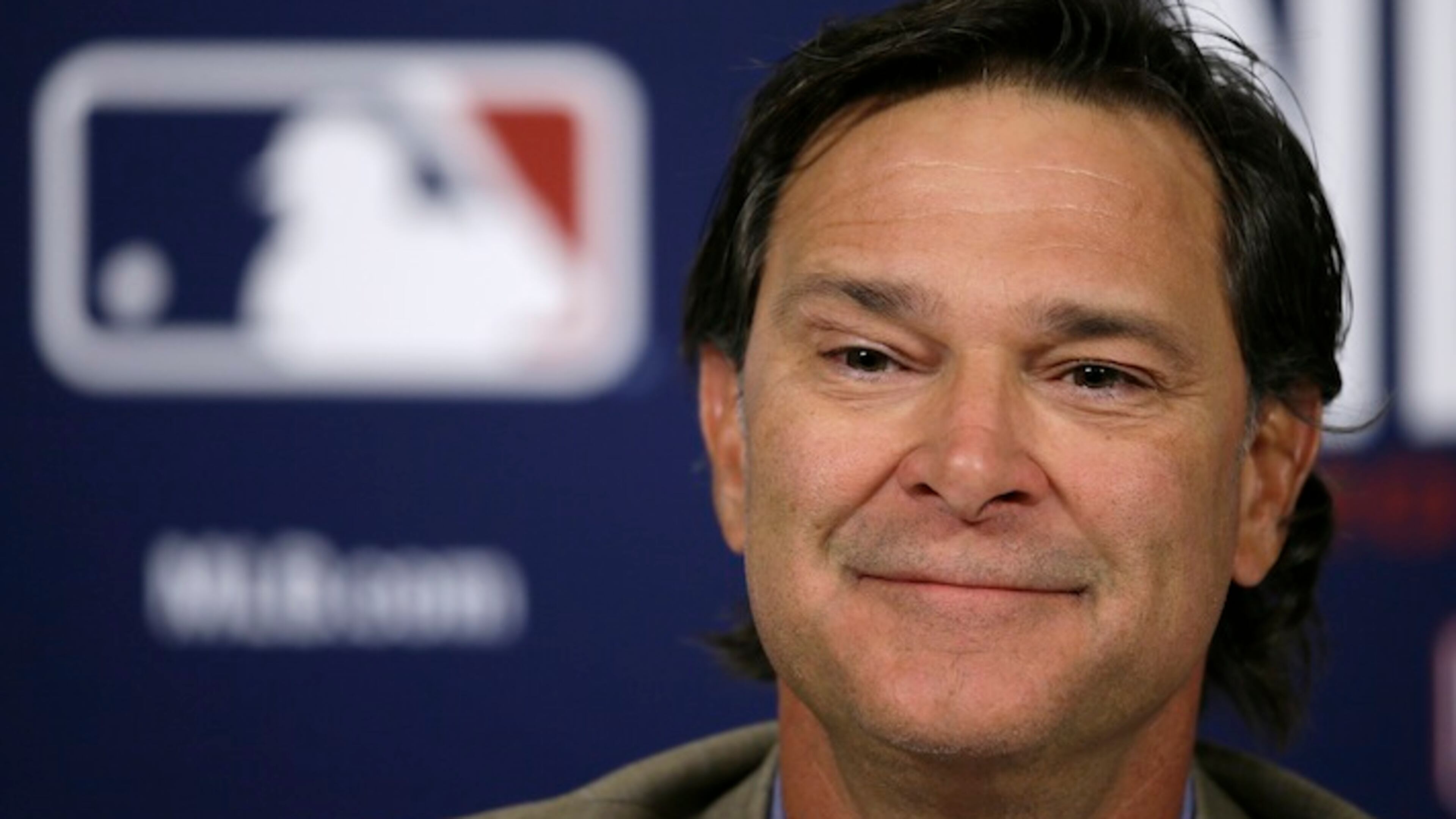 FILE - In this Oct. 5, 2015, file photo, Los Angeles Dodgers manager Don Mattingly speaks during a news conference in St. Louis. TA person familiar with the situation says Don Mattingly has been hired as manager of the Miami Marlins less than a week after he parted with the Dodgers. The person spoke to The Associated Press on condition of anonymity Thursday, Oct. 29, 2015, because the decision hasn't been publicly confirmed. The announcement might not come until after the World Series. (AP Photo/Charlie Neibergall, File)