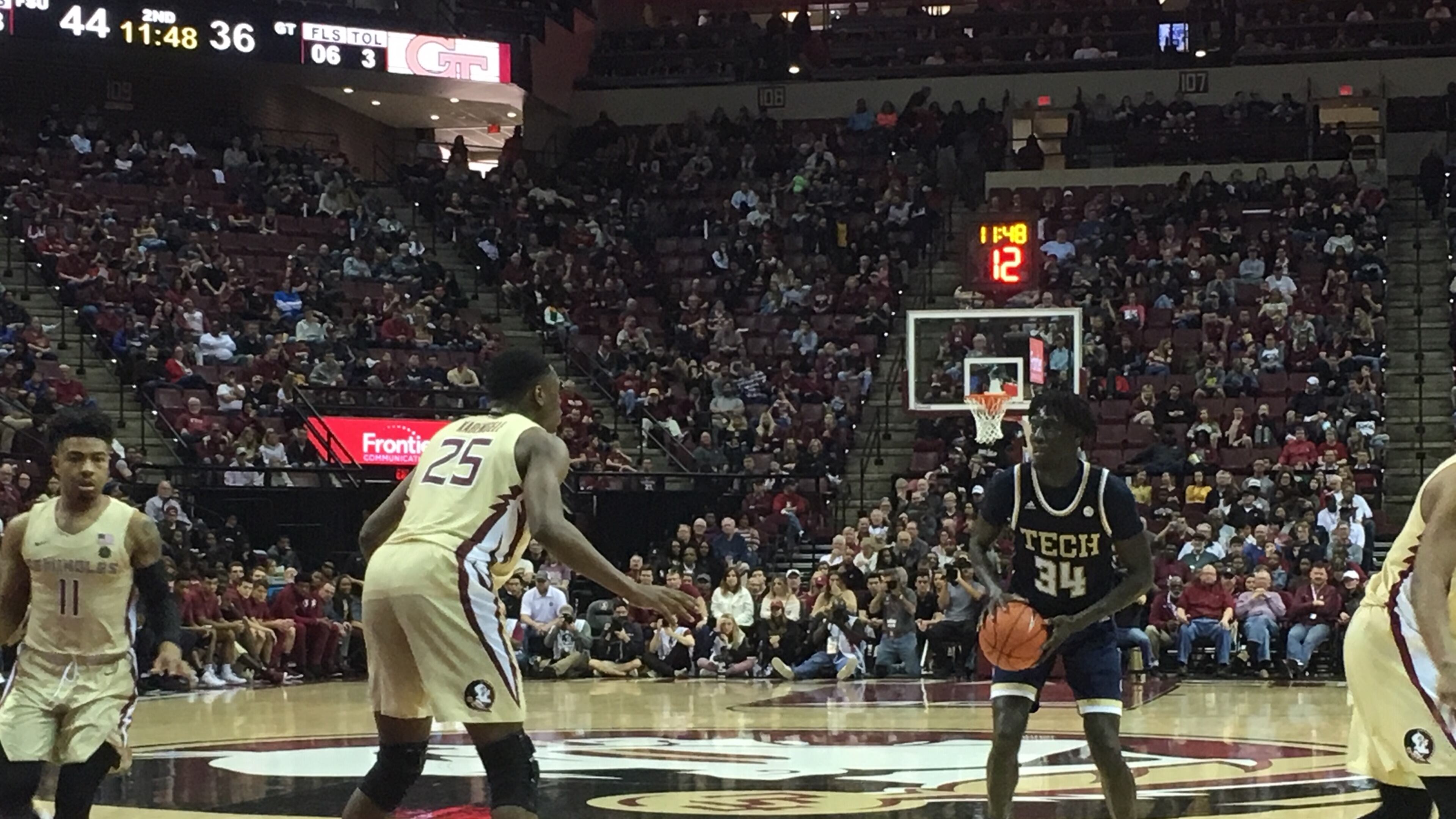 Georgia Tech forward Abdoulaye Gueye led the Yellow Jackets with 15 points on 6-for-7 shooting, but it wasn't enough Saturday against Florida State.