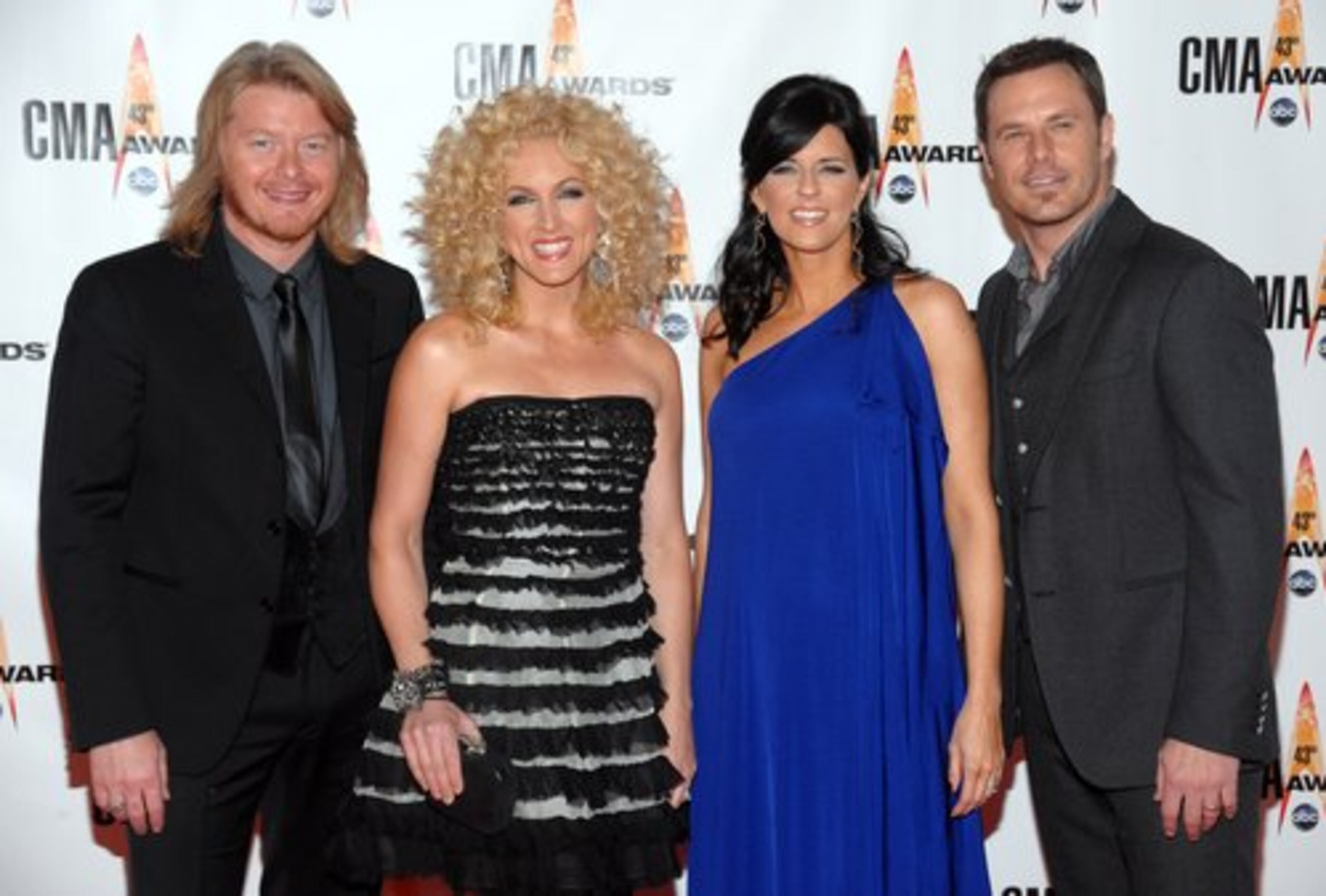 The band "Little Big Town" from left to right, Phillip Sweet, Kimberly Schlapman, Karen Fairchild and Jimi Westbrook.