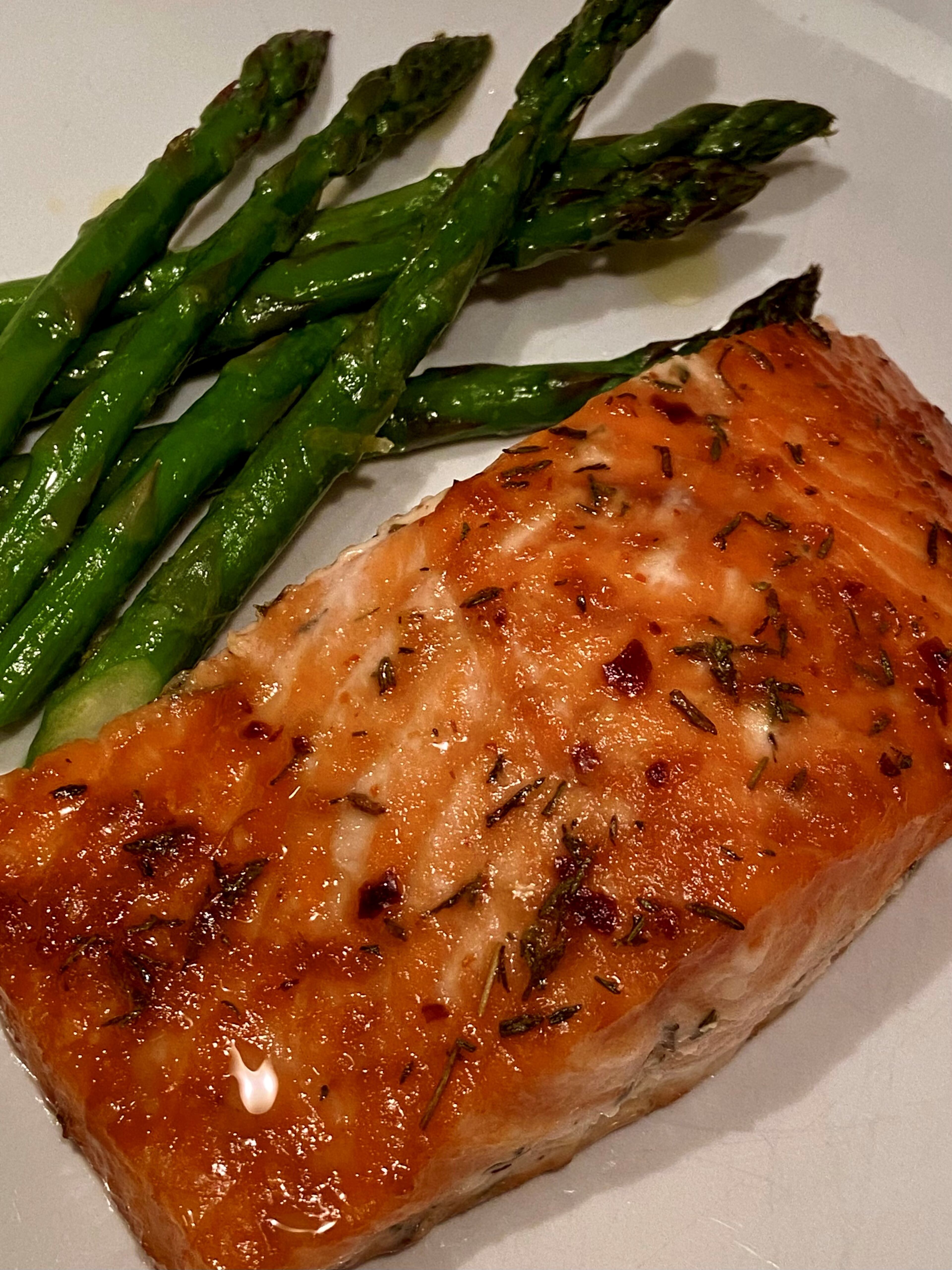 Chef Bob Brinson’s Maple Glazed Salmon.
Courtesy of Bob Brinson
