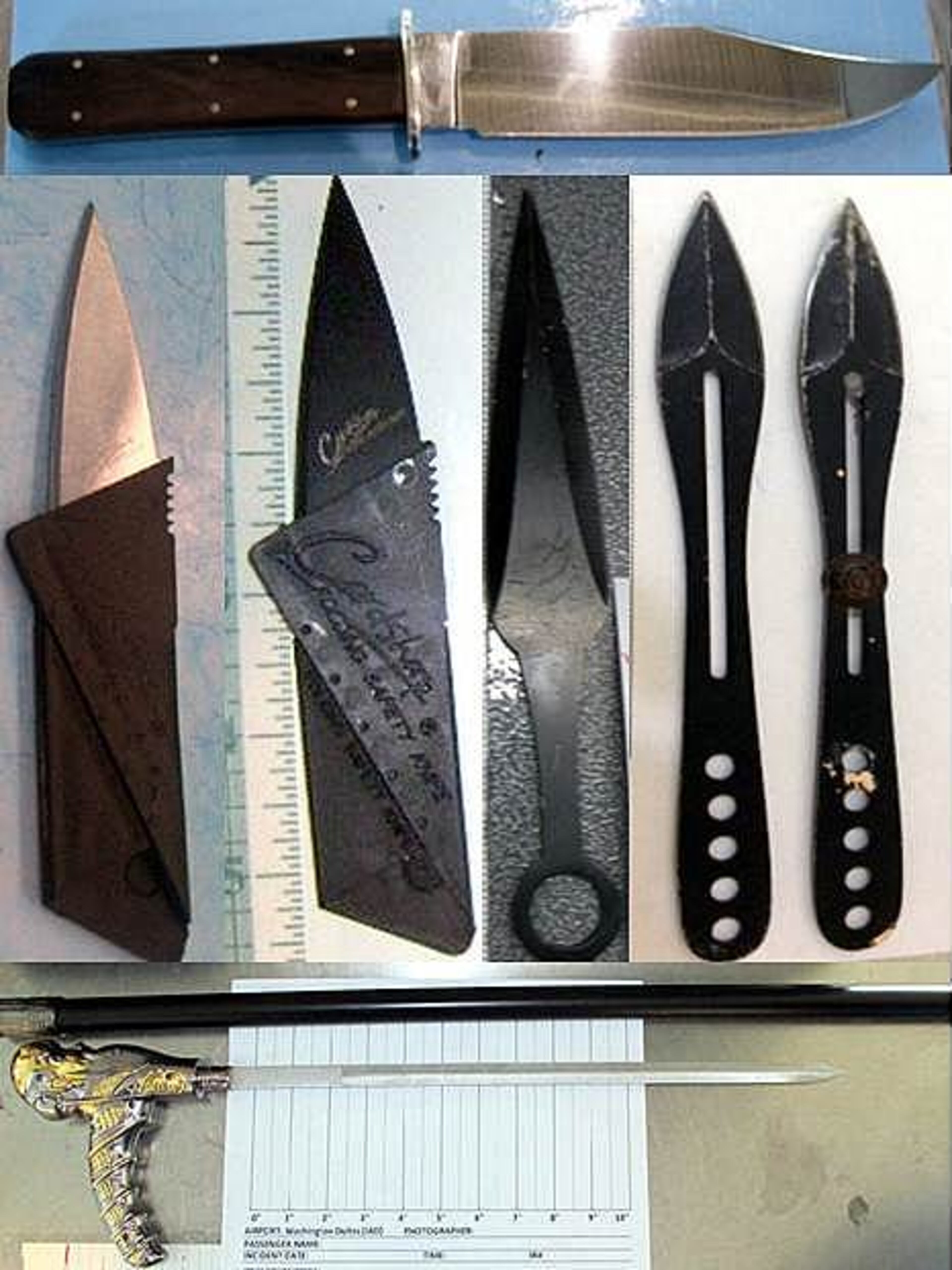The TSA Blog posts photos of firearms, knives and weapons that have been confiscated at nation's airports. For more photos visit: http://blog.tsa.gov/.