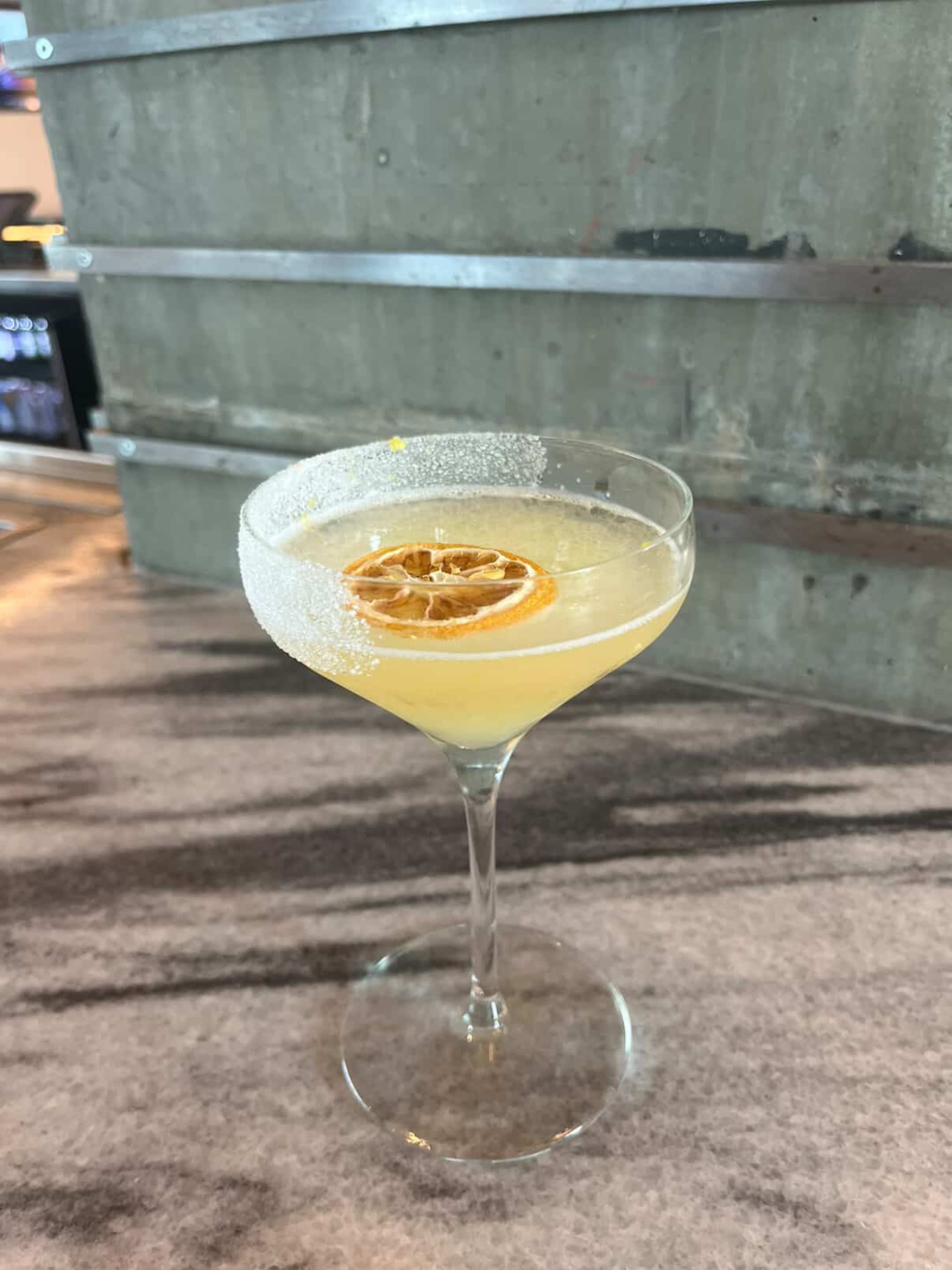 The sweet and tart refresher First Down & Peach is on the menu at Nest on Four inside Signia by Hilton Atlanta Georgia World Congress Center. (Courtesy of Evan Sewell)