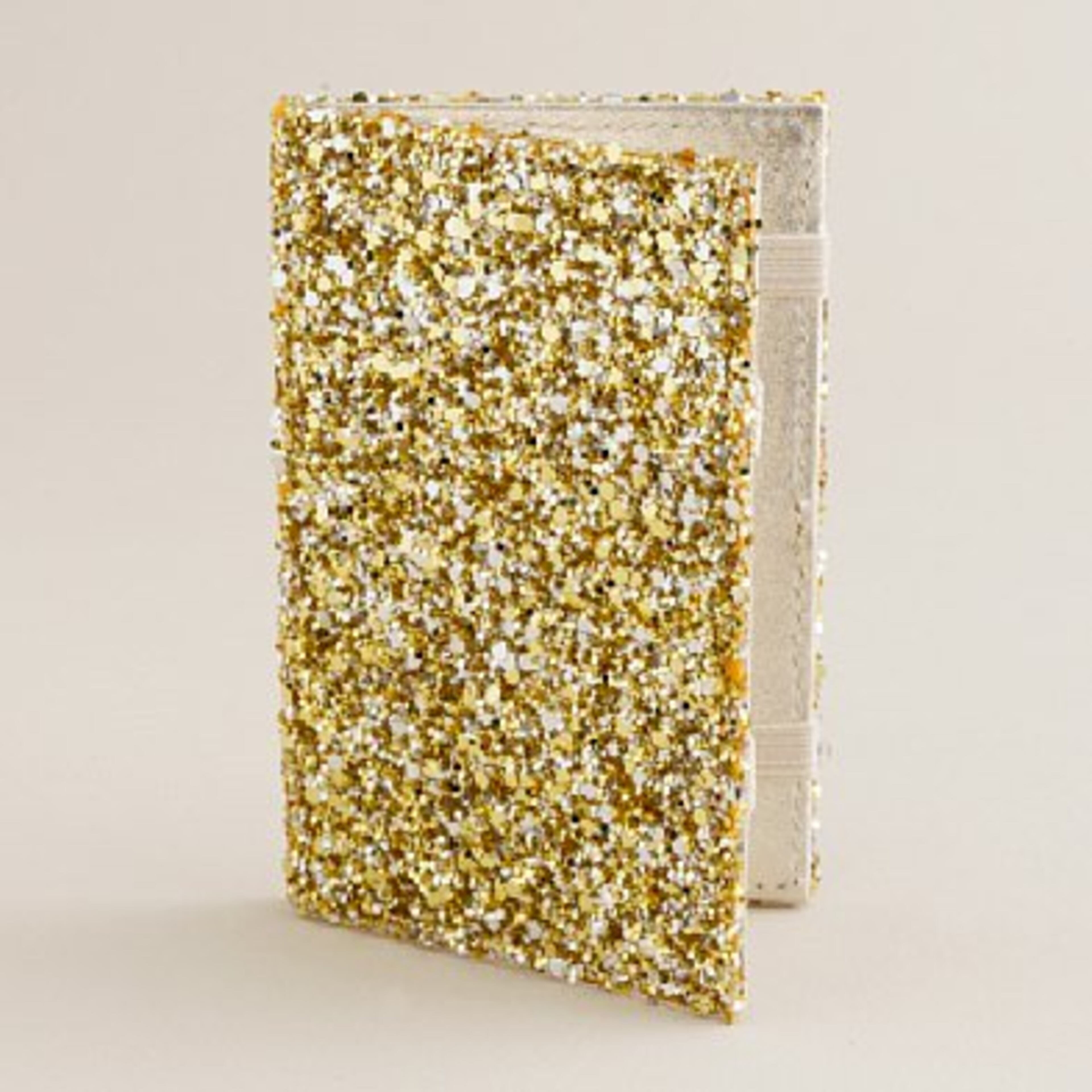 Crushed Glitter Metallic Wallet, $16.50. Sparkle and shine all year. Use as a wallet or carry out as your evening bag.