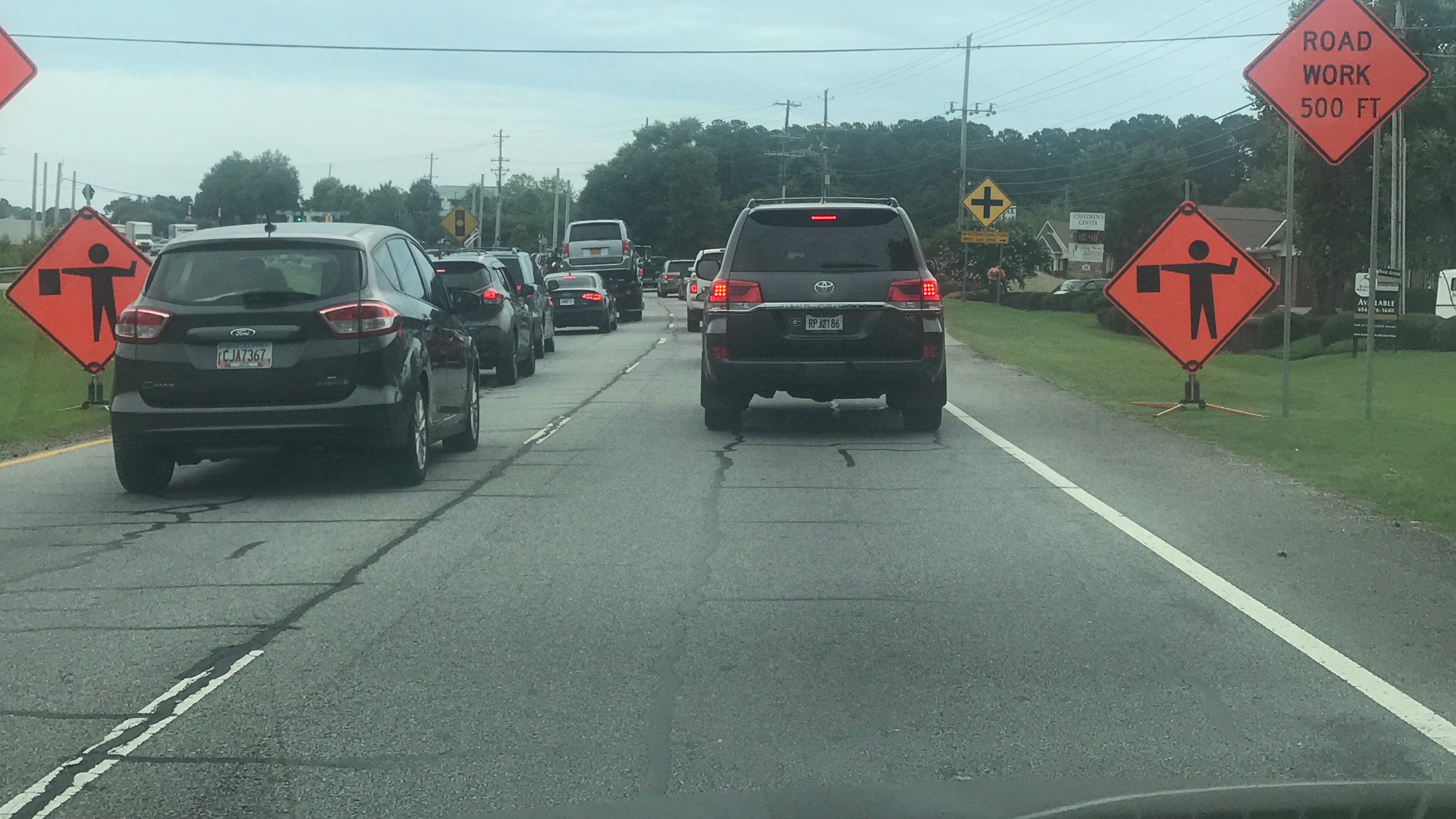 A frustrated commuter hopes Ga. 34 will be back to normal soon in Newnan. (Photo/Submitted)