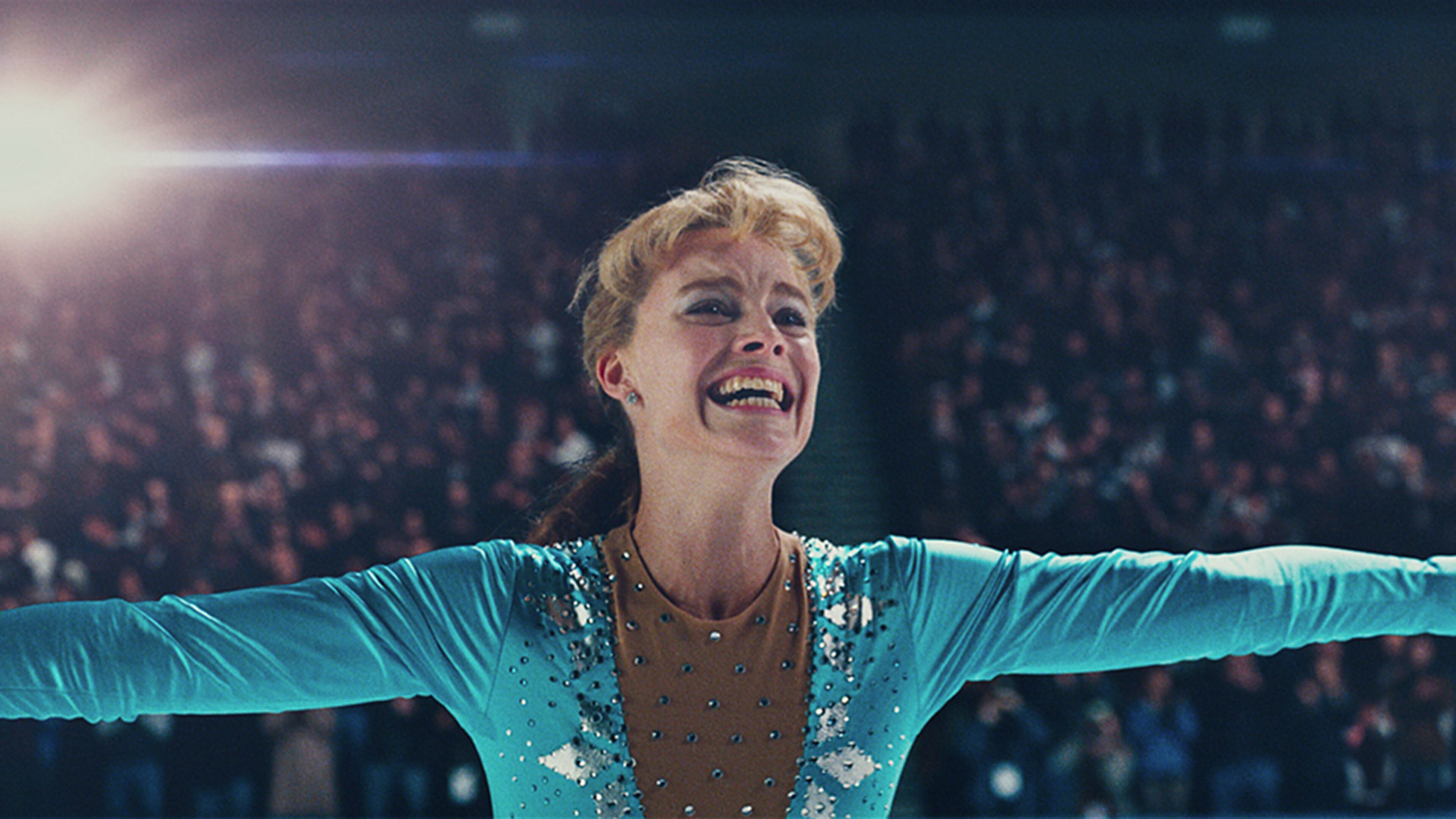 Margot Robbie portrays figure skater Tonya Harding in “I, Tonya.” Contributed by www.itonyamovie.com