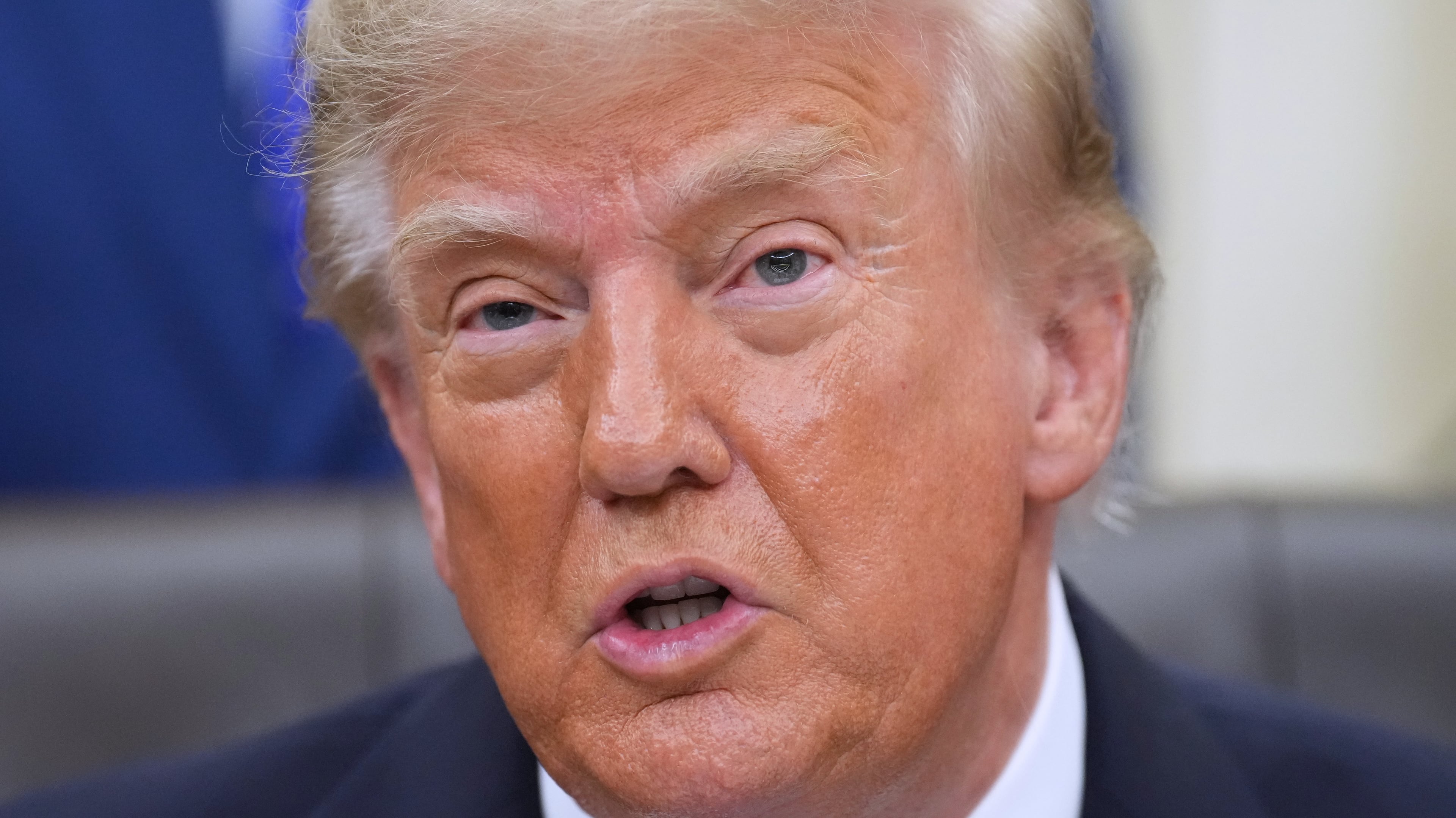 President Donald Trump speaks in the Oval Office of the White House during a meeting with travel executives, Wednesday, Sept. 2, 2026, in Washington. (AP Photo/Jacquelyn Martin)