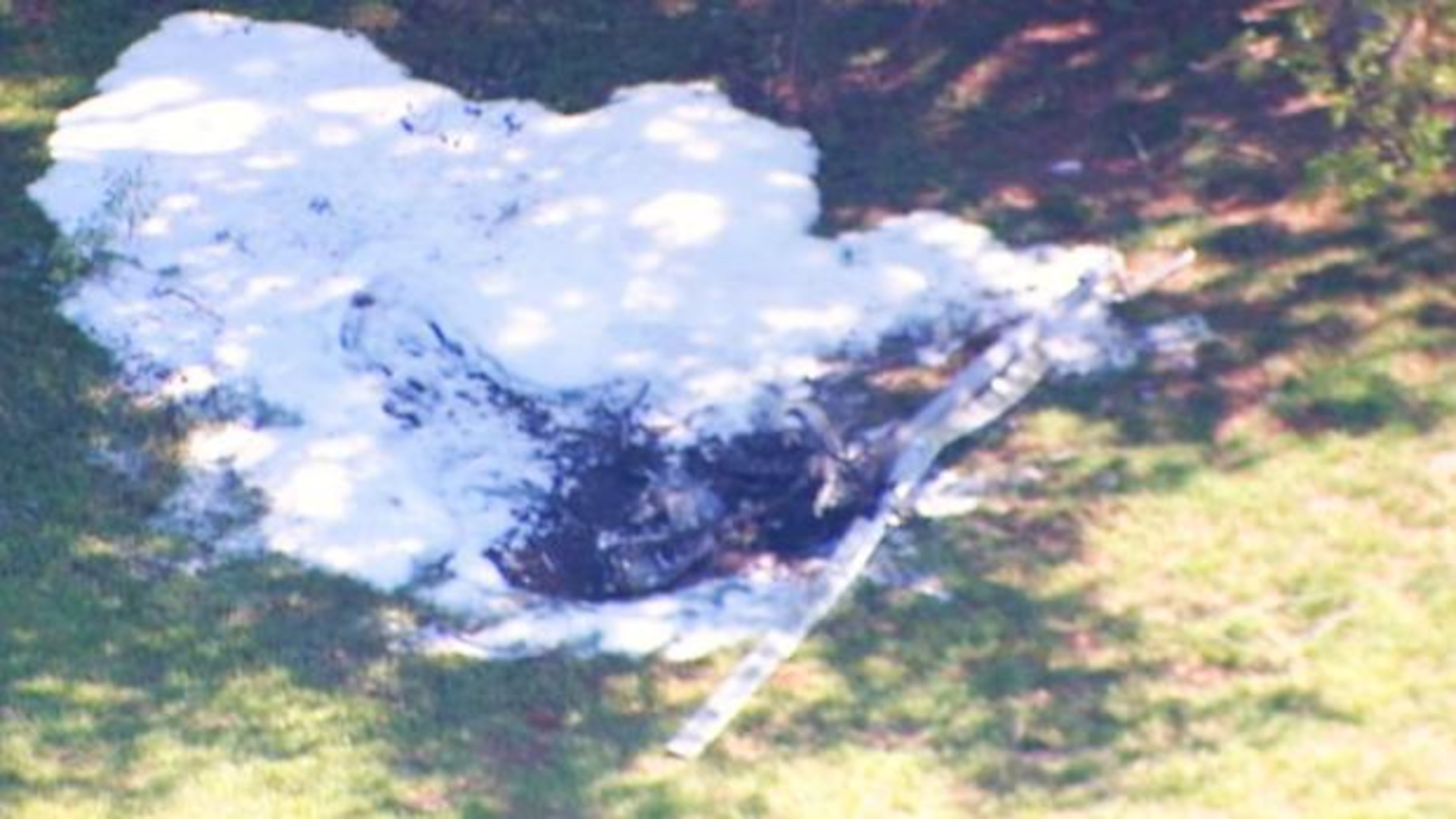 A North Carolina man is OK after his small helicopter crashed and burst into flames in a Lincoln County neighborhood. (Photo by WSOCTV.com)