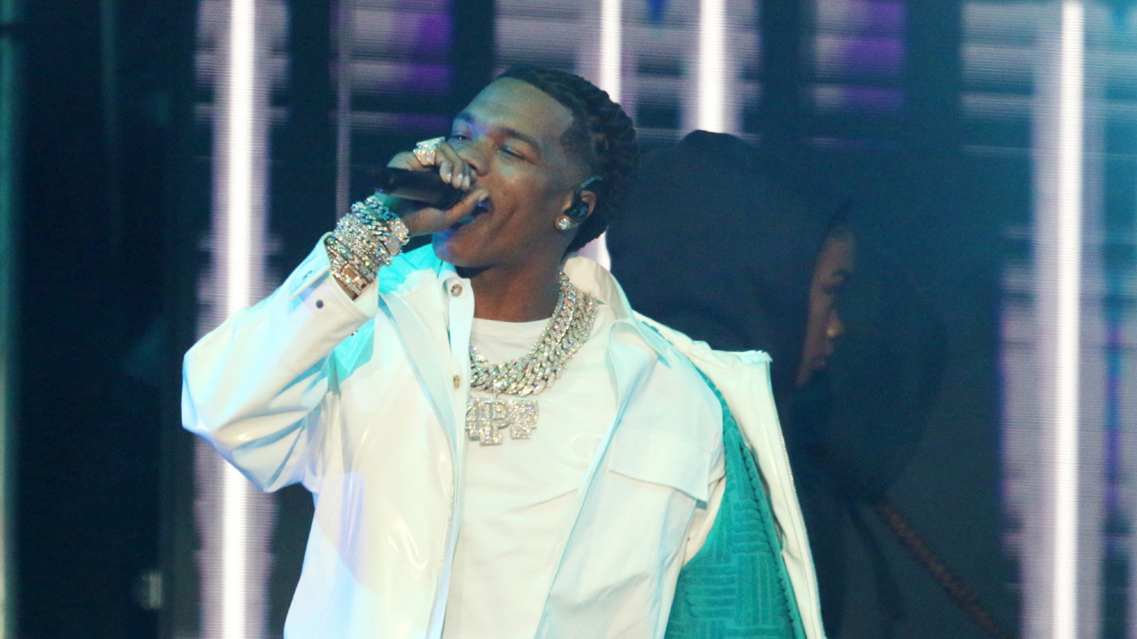 Atlanta native and Grammy nominee rapper Lil Baby brought bhis Back Outside Tour to sold out State Farm Arena on Sunday, December 12, 2021. Openers include Fredo Bang, Lakeyah, Madmarcc, Lil Keed and Akeem Ali.
Robb Cohen for the Atlanta Journal-Constitution