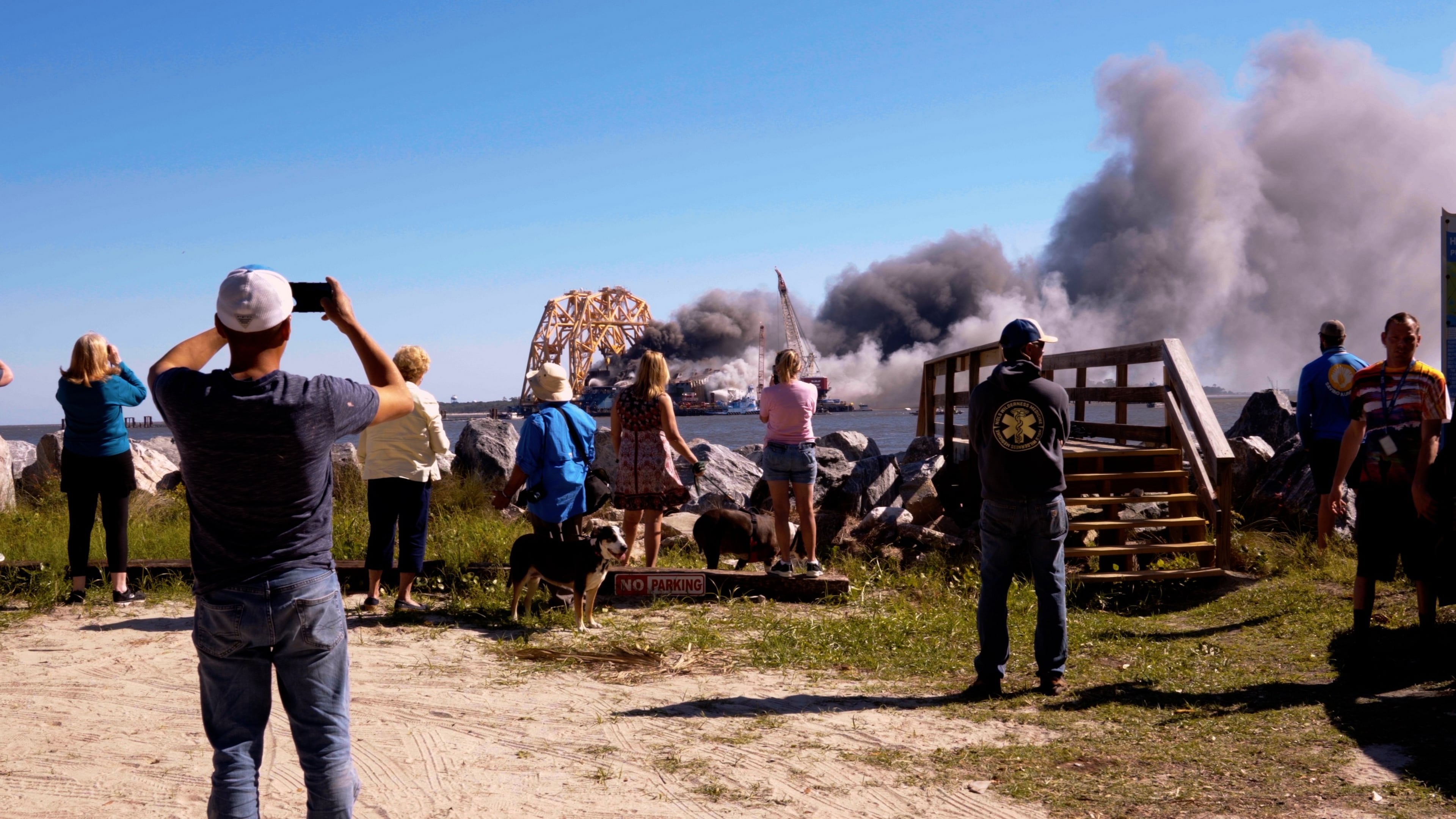 "Ship Happens" is a documentary about the cargo ship the Golden Ray that capsized in the St. Simons Sound in 2019 and the two-year process it took to remove it. Photos: Courtesy Atlanta Film Festival