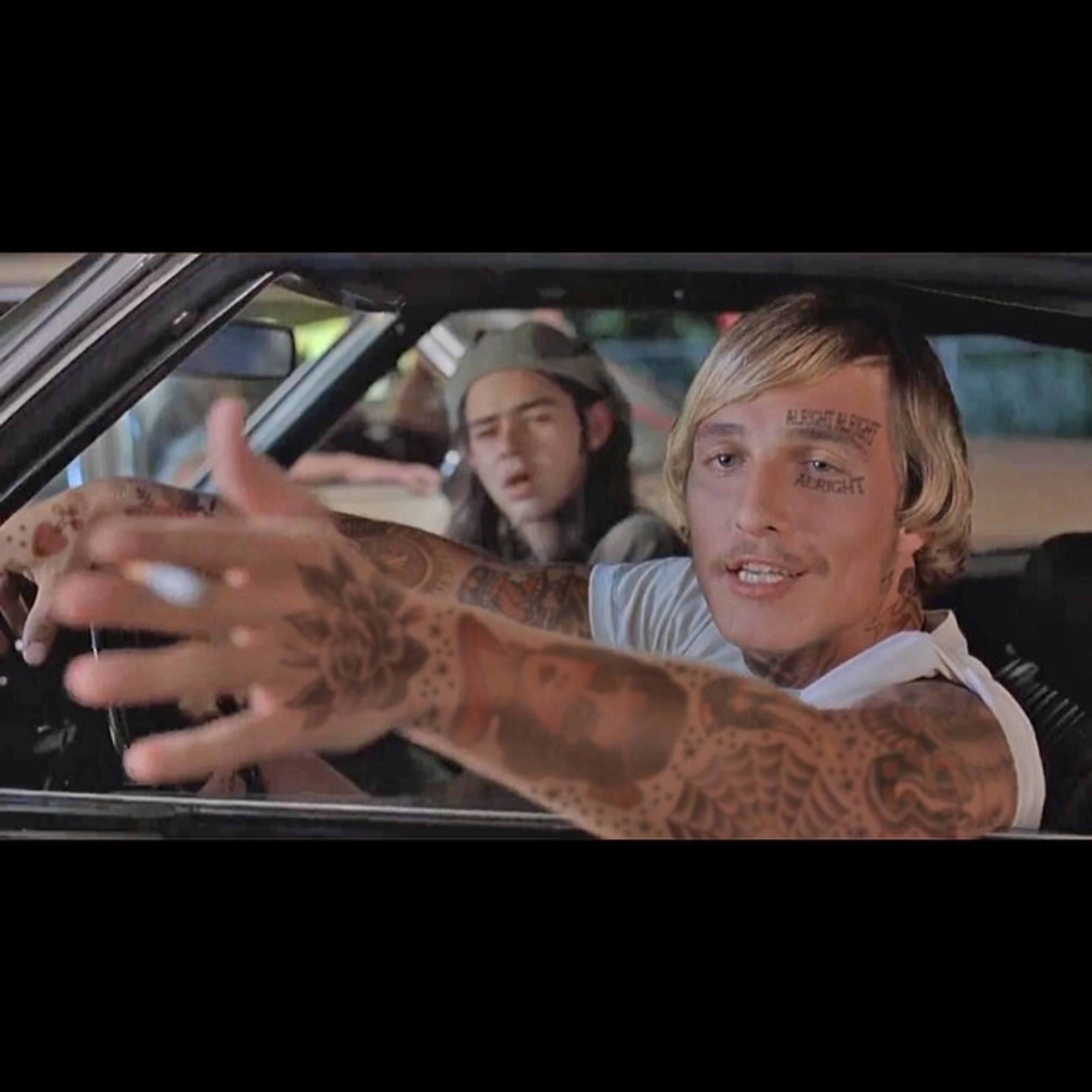 #shoppedtattoos and confused #MatthewMcConaughey Photo posted by @indiangiver