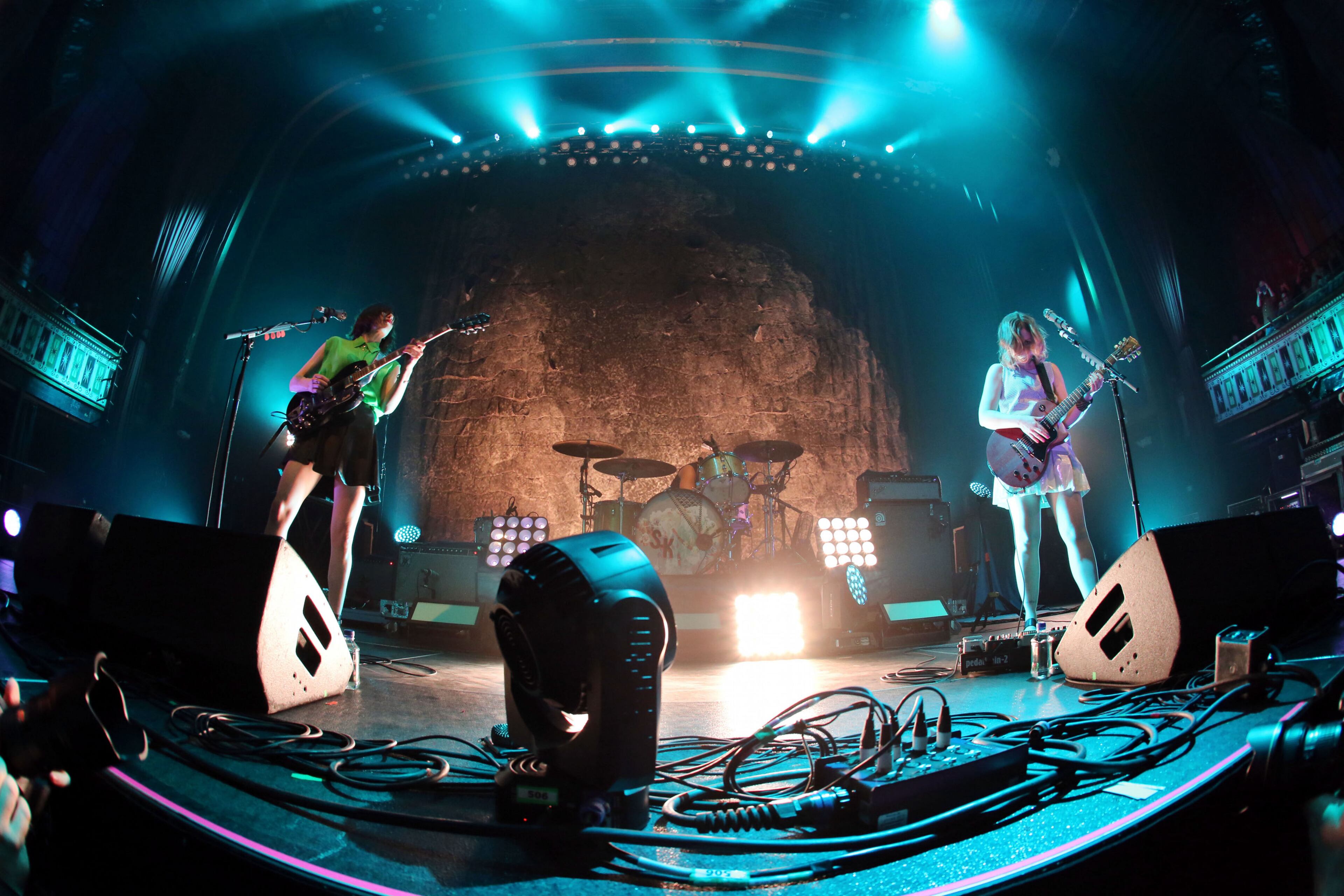 Indie-punk rockers Sleater-Kinney, touring for the first time since 2006, packed a sold-out Tabernacle Tabernacle in Atlanta Tuesday, April 21, 2015. The band's lineup features Corin Tucker (vocals and guitar), Carrie Brownstein (bass and vocals), and Janet Weiss (drums). Robb D. Cohen/RobbsPhotos.com