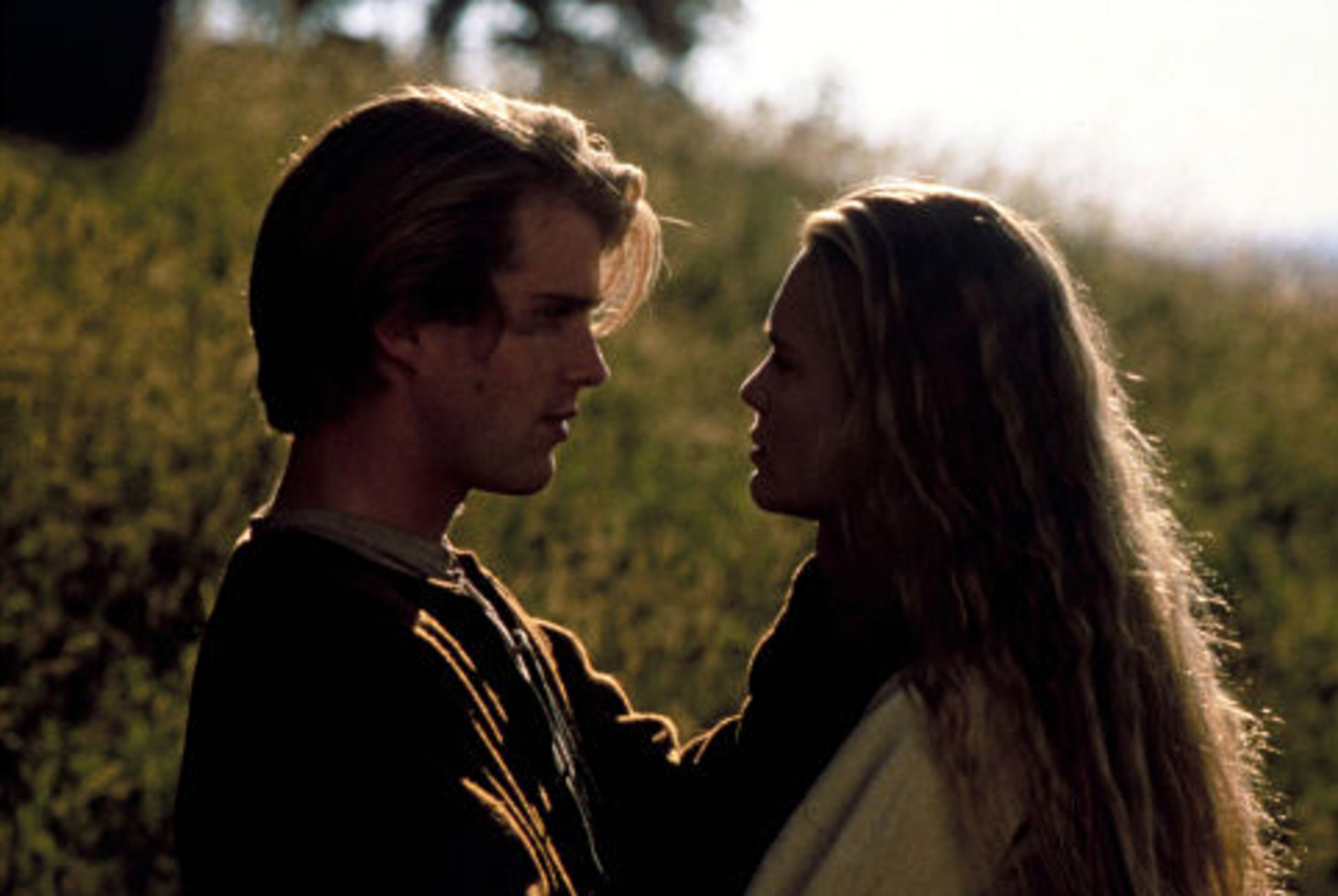 Westley (Cary Elwes) and Buttercup (Robin Wright Penn) share many intimate moments throughout 'The Princess Bride,' but their last kiss, well, we'll let the grandfather who serves as the film's narrator tell you about it. 'Since the invention of the kiss there have been five kisses that were rated the most passionate, the most pure. This one left them all behind.'