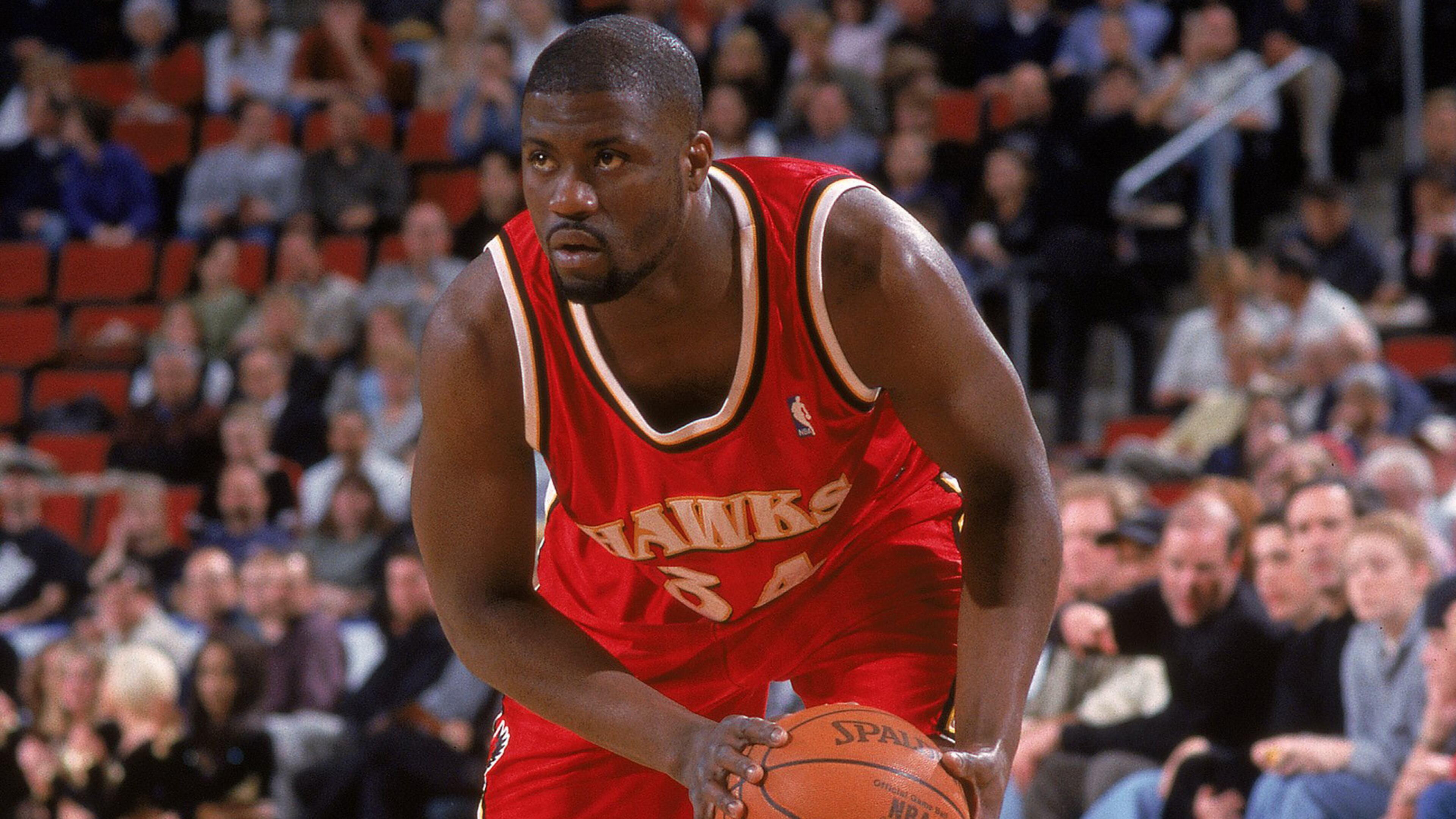 042713 ATLANTA: Hawks forward Ivan Johnson wins the rebound battle with Pacers forward Jeff Pendergraph during the first half of their NBA playoff game with Indiana on Saturday, April 27, 2013, in Atlanta. CURTIS COMPTON/ CCOMPTON@AJC.COM