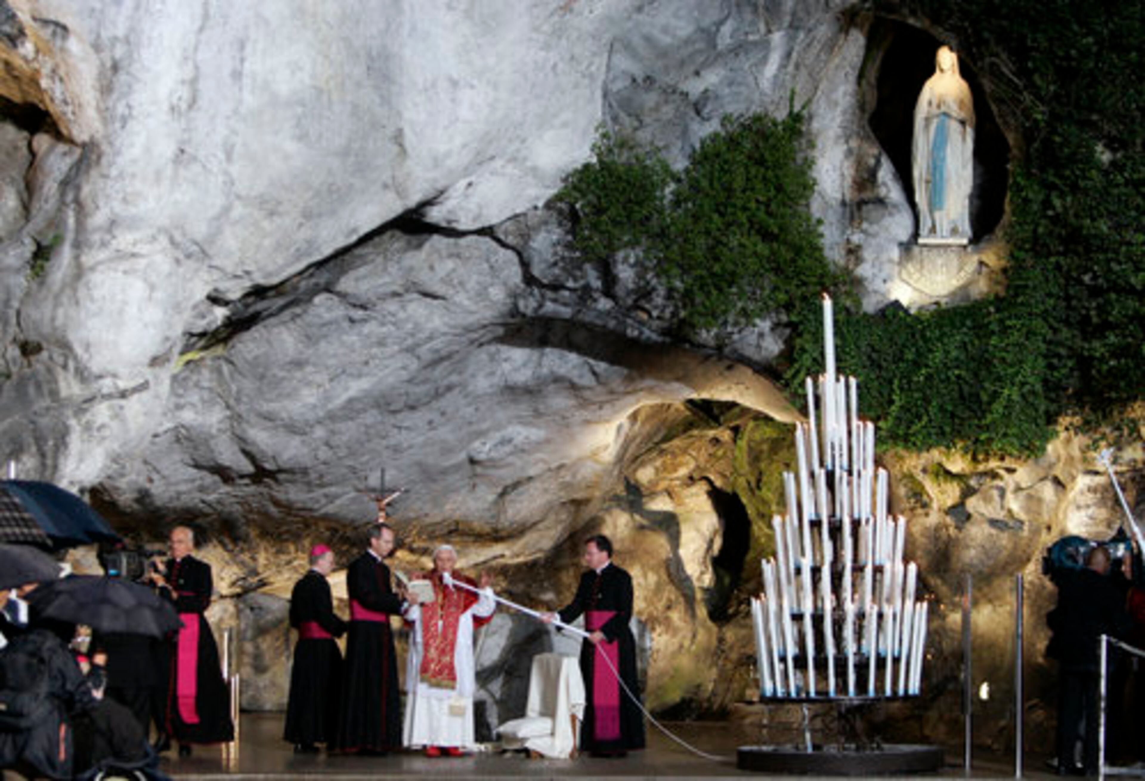 LOURDES, FRANCE, is a popular pilgrimage for Christians and those who seek healing. In 1858, a French teenager had visions of Mary there; this September, Pope Benedict XVI celebrated the 150th anniversary of the visions at the Massabielle cave, where a shrine has been erected.