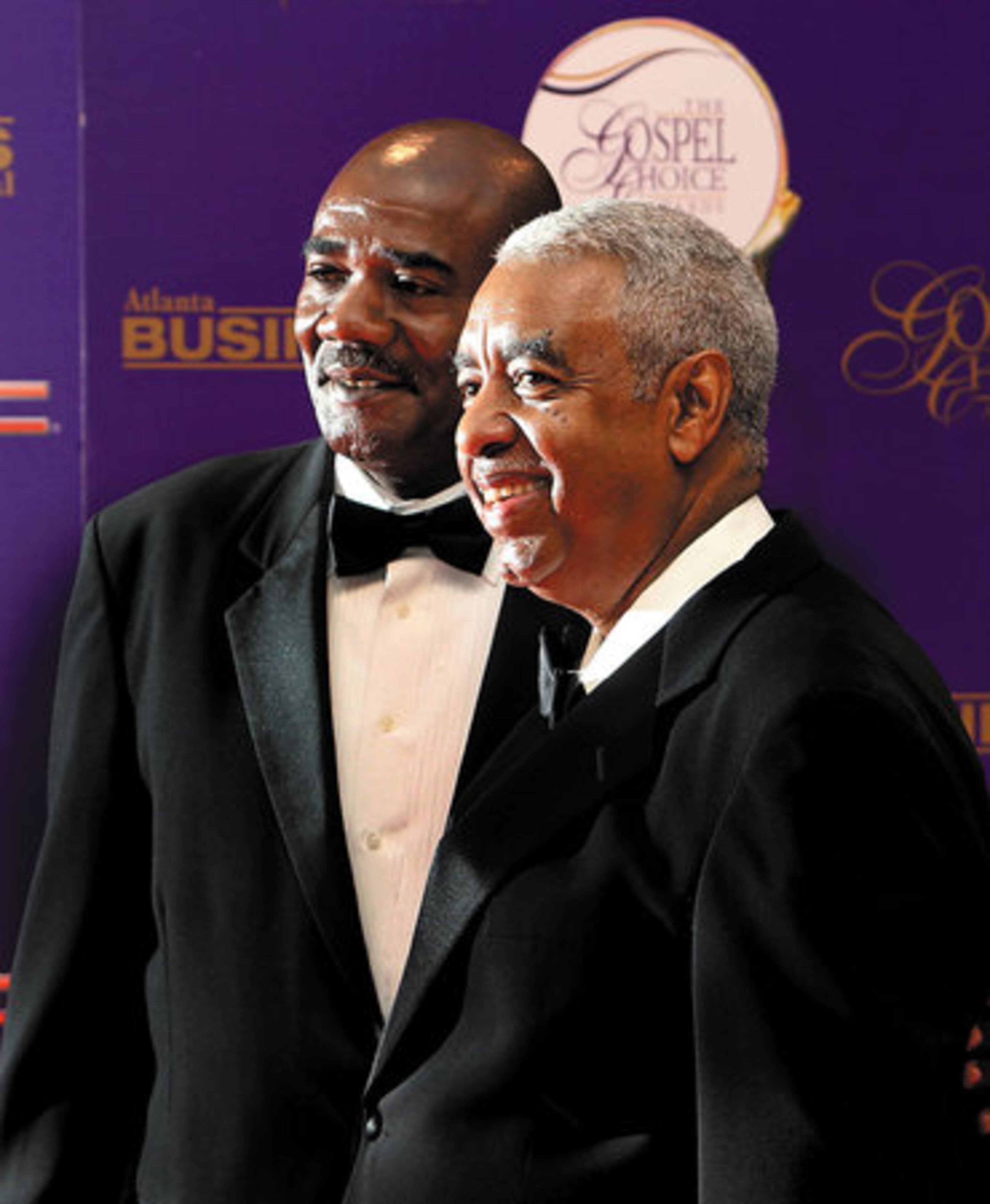 New St. Paul Holiness Church Pastor Mack Mitchell (left) and event founder Creed Pannell.