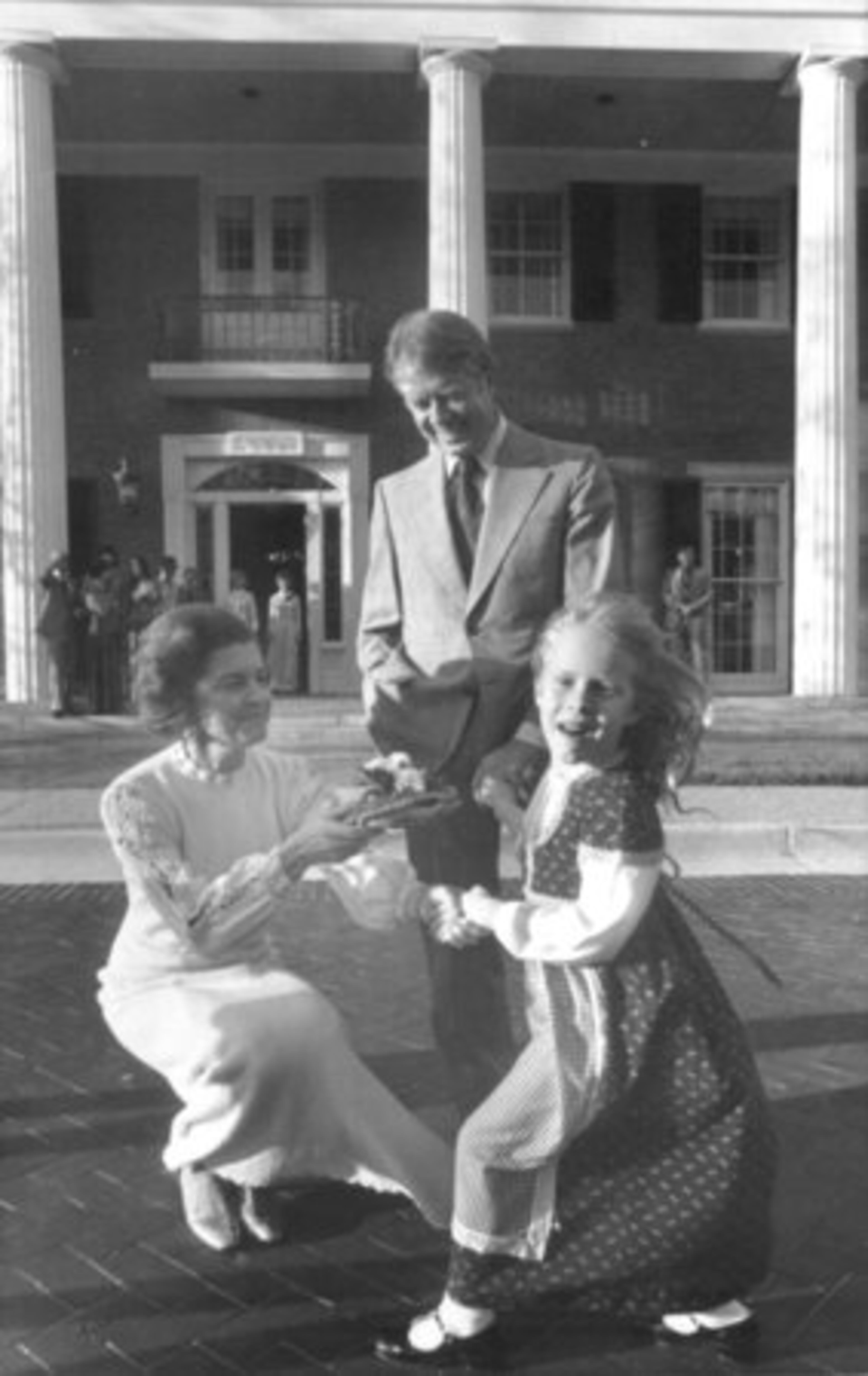 As the wife of the then Vice President, Betty Ford made a trip to the Georgia governor's mansion to visit Georgia Gov. Jimmy Carter and 5-year-old daughter Amy. Carter later defeated Gerald Ford for the presidency.
