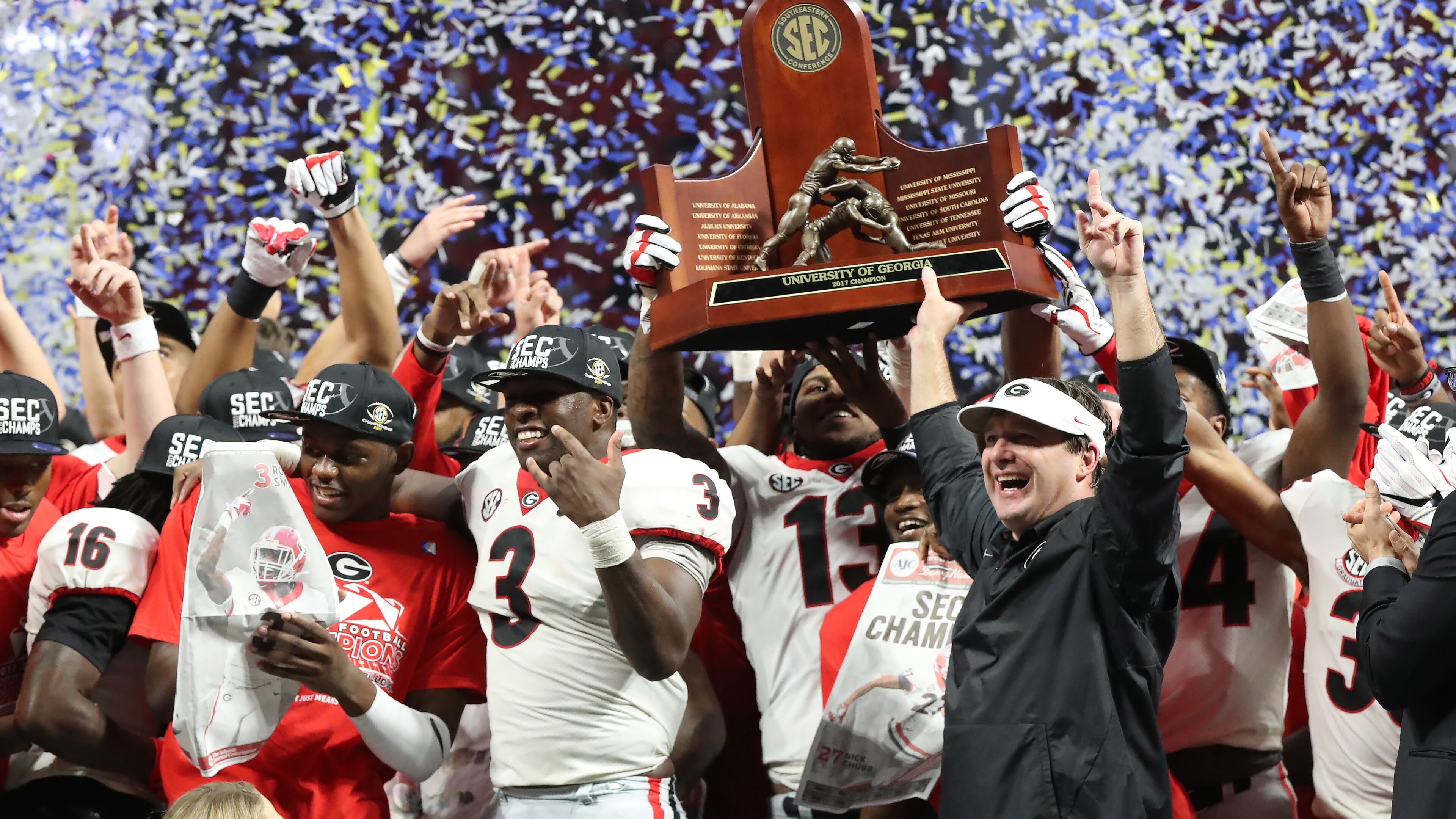 Georgia’s victory over Auburn for the SEC championship drew the second largest national TV audience of this college football season to date.