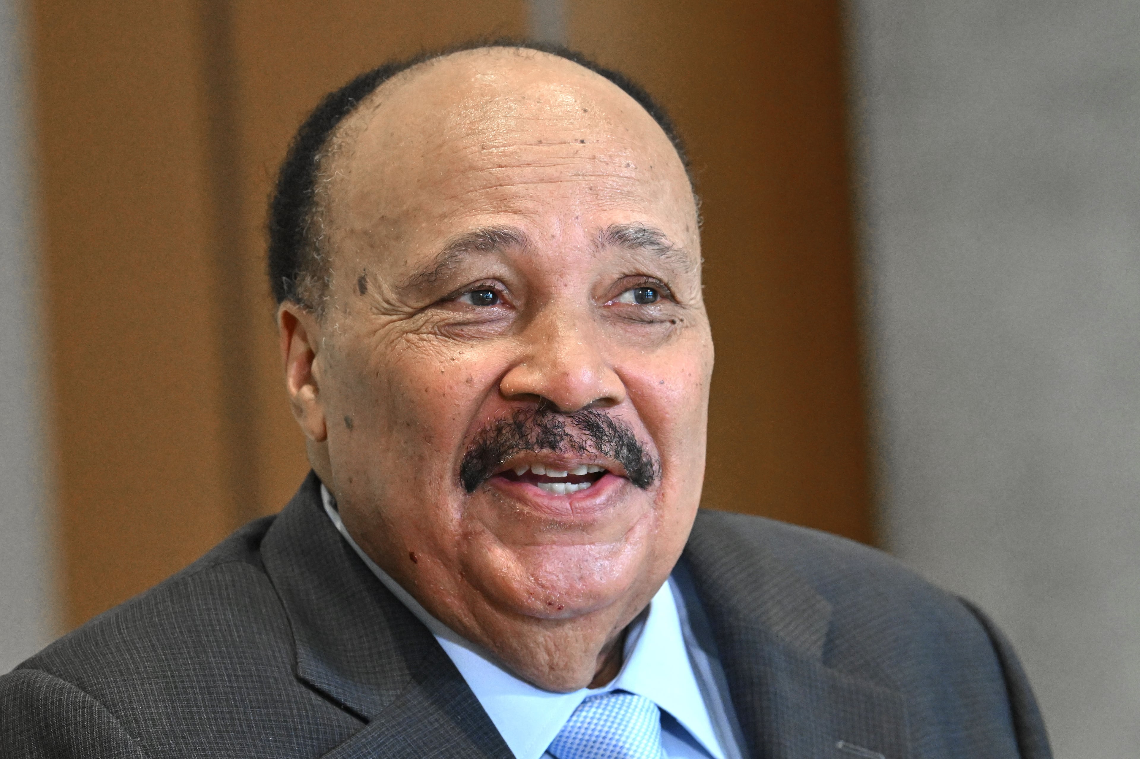Martin Luther King III — pictured speaking at the National Center for Civil and Human Rights earlier this month — and his wife, Arndrea Waters King, said in a joint statement about Tuesday's Supreme Court decision: “This is not simply a legal victory, but a rejection of a dangerous effort to redraw the boundaries of citizenship and belonging in America." (Hyosub Shin/AJC)