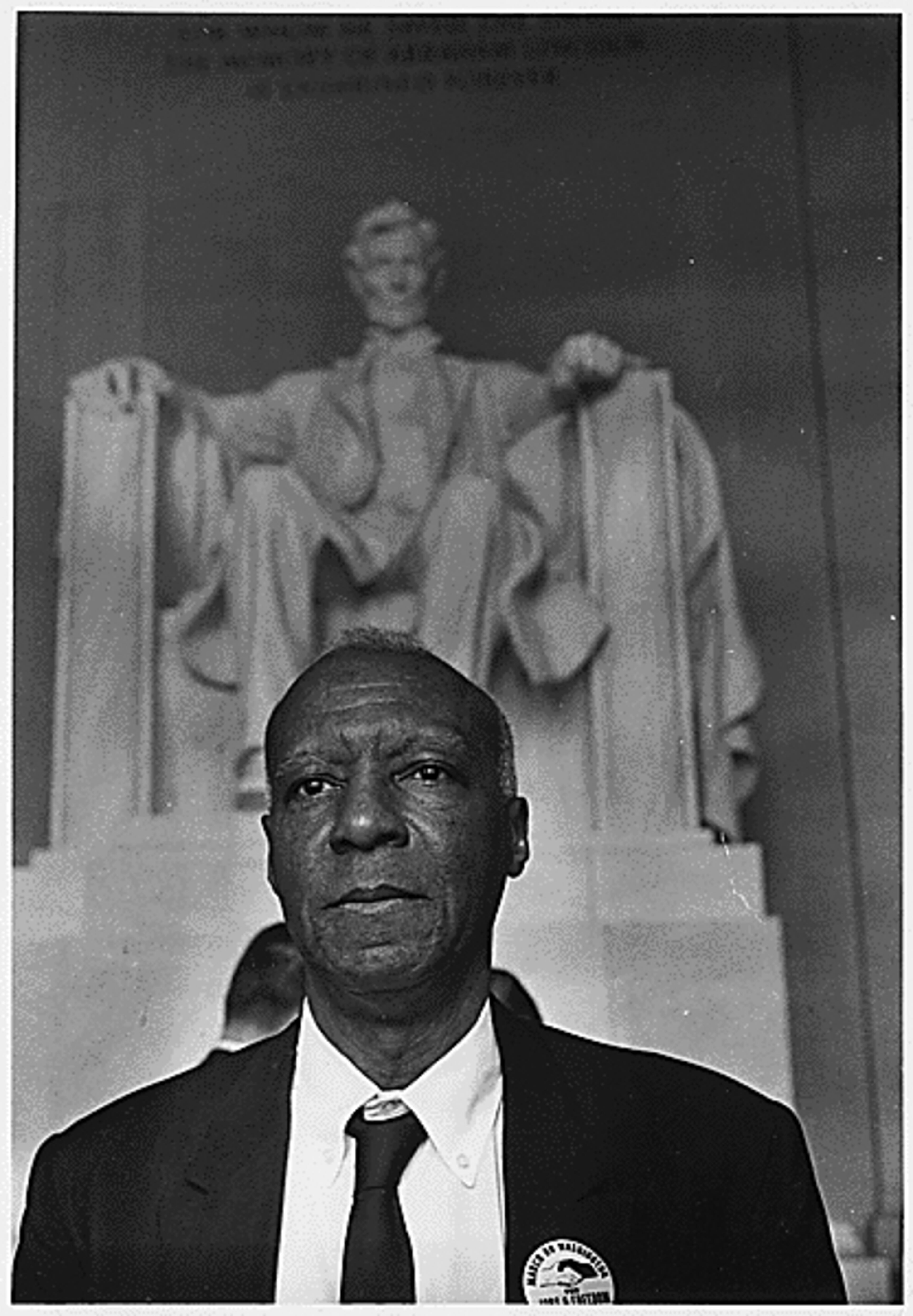 A. Philip Randolph (1889-1979), director of the March on Washington, gave the opening remarks and led the Pledge of Allegiance on the Mall on Aug. 28, 1963. He organized the Brotherhood of Sleeping Car Porters, the first predominantly black labor union. In 1964, President Lyndon B. Johnson presented Randolph with the Presidential Medal of Freedom.
