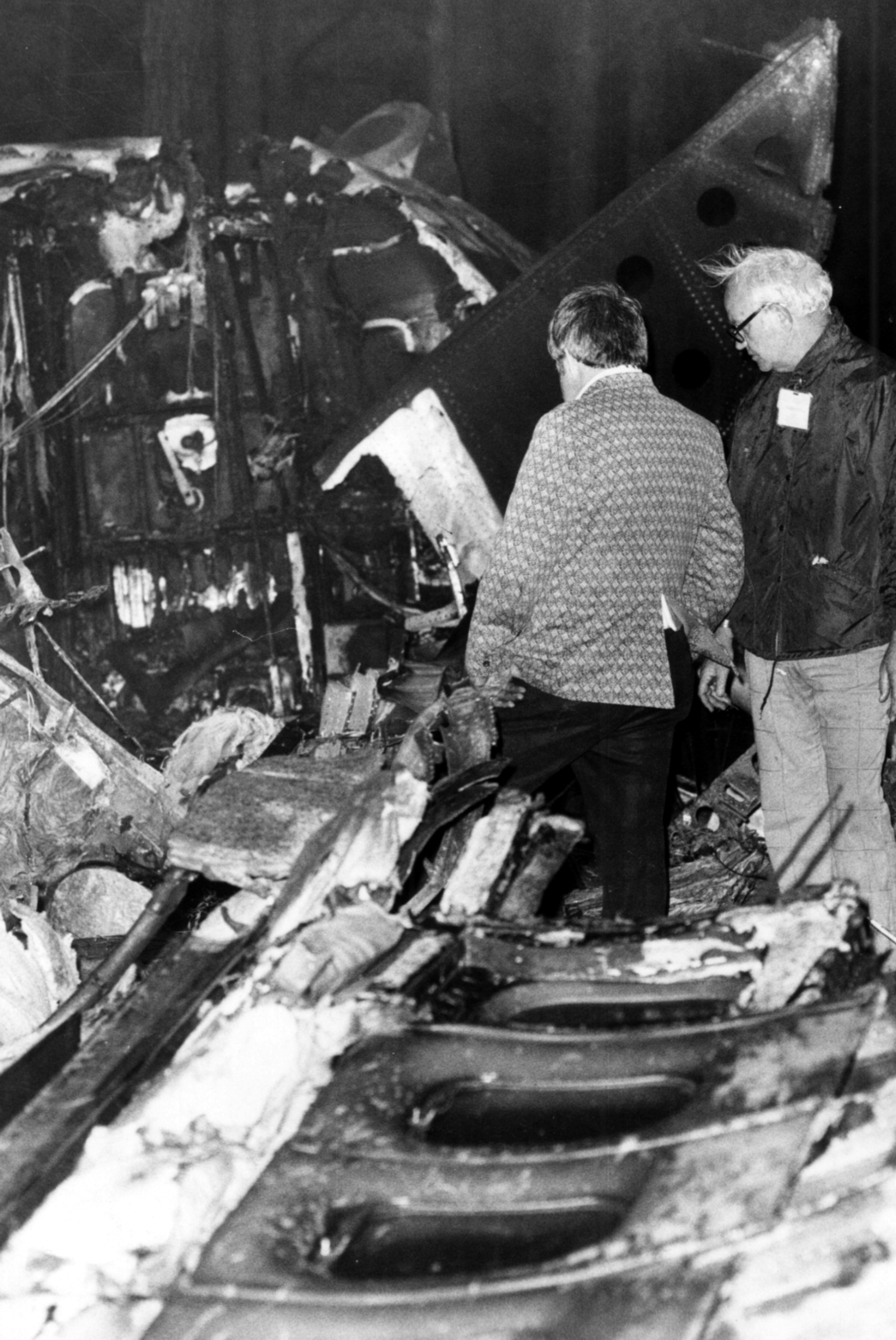 April 5, 1977 -- The crash and fire also killed nine people on the ground --- walking along the highway, waiting in a car at a gas station or just coming out of their homes to see what the noise was. (Text by Christopher Quinn / AJC Staff) Read the 1978 NTSB crash report (.PDF format) | Latest news on Malaysia Airlines Flight 370