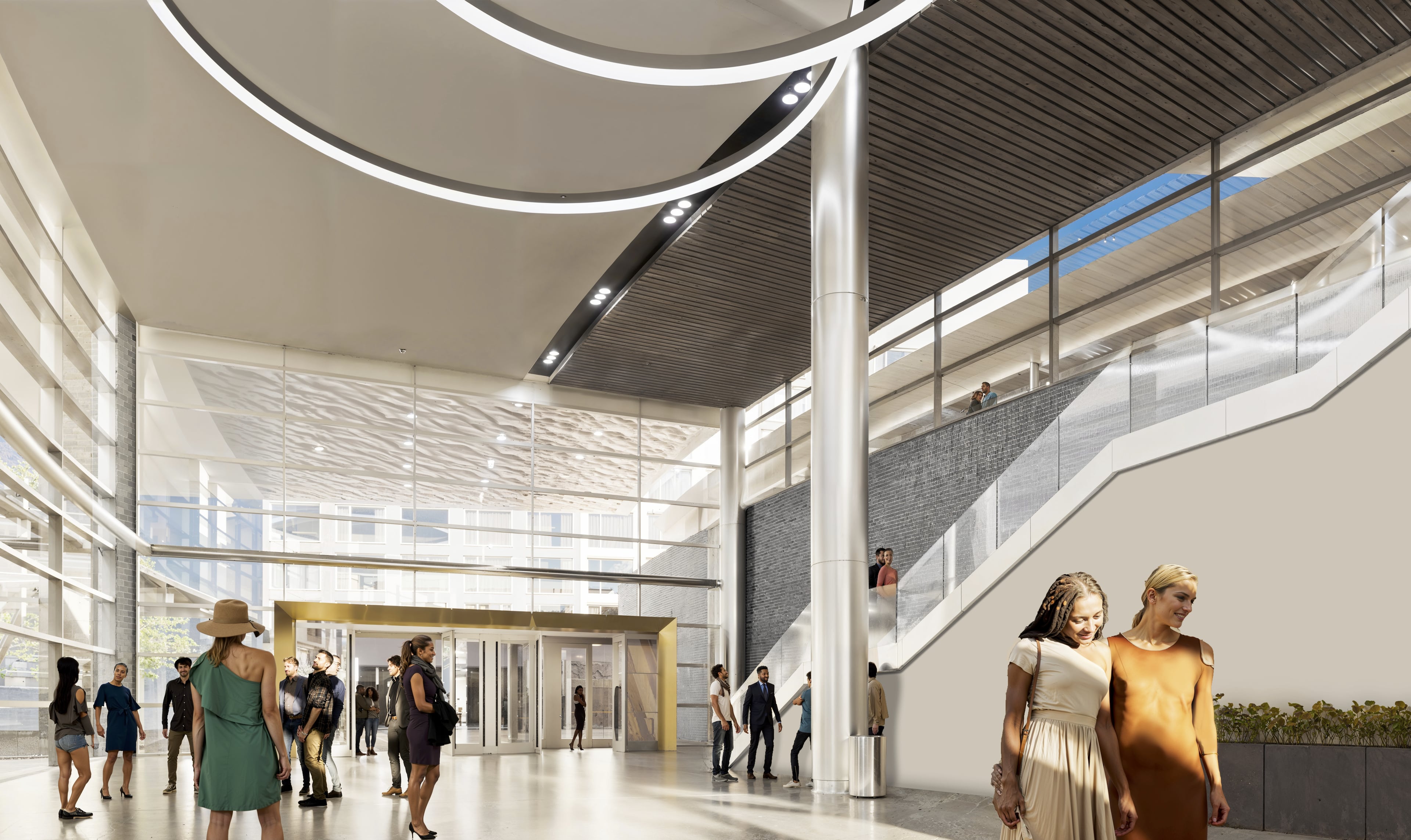 A large renovation campaign for Gas South Arena in Gwinnett County was announced in 2025, which is showcased in this rendering. (Courtesy of Gas South District)