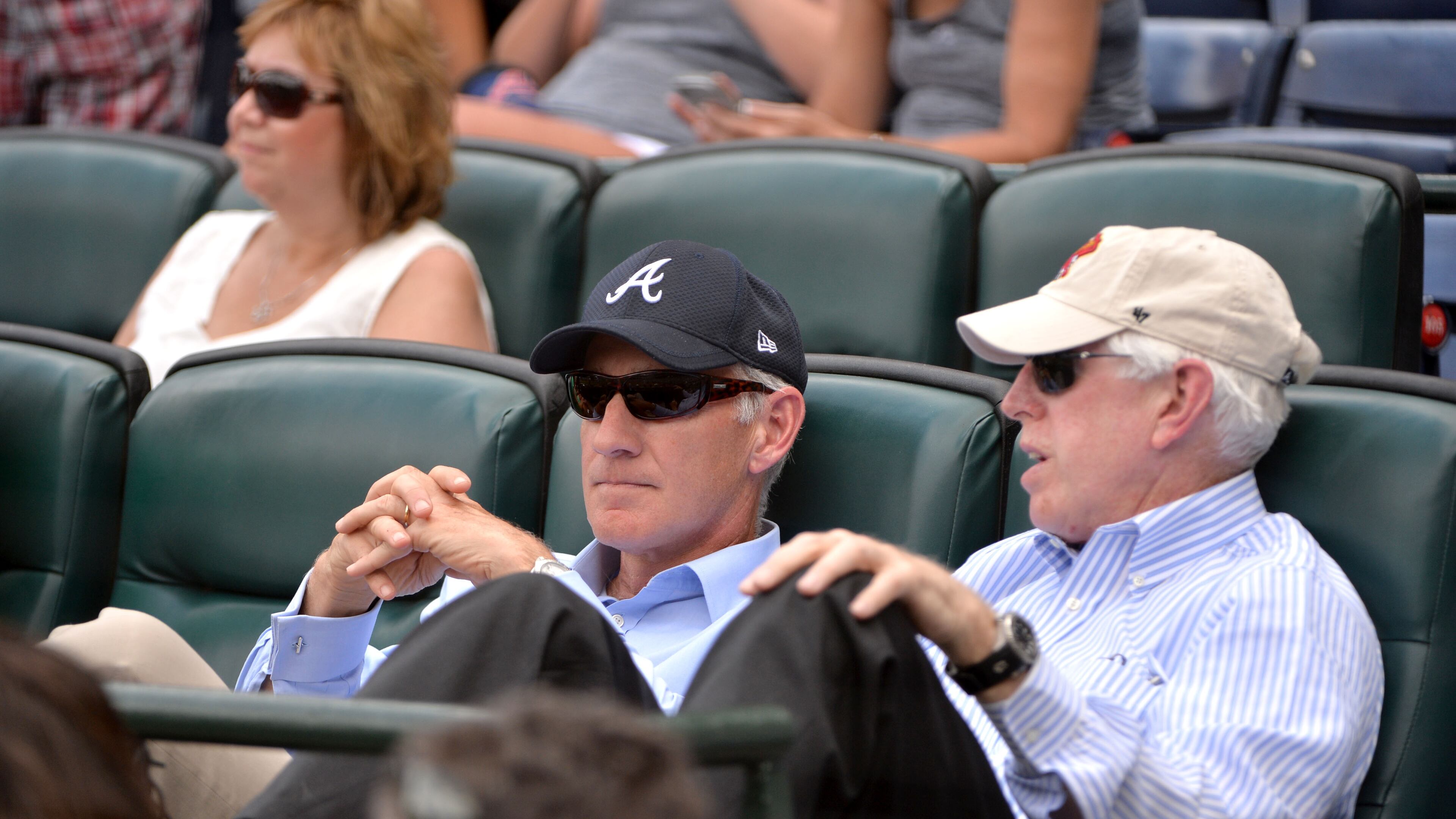 Braves chairman Terry McGuirk (right) takes his marching orders from owner Liberty Media and CEO Greg Maffei (left).