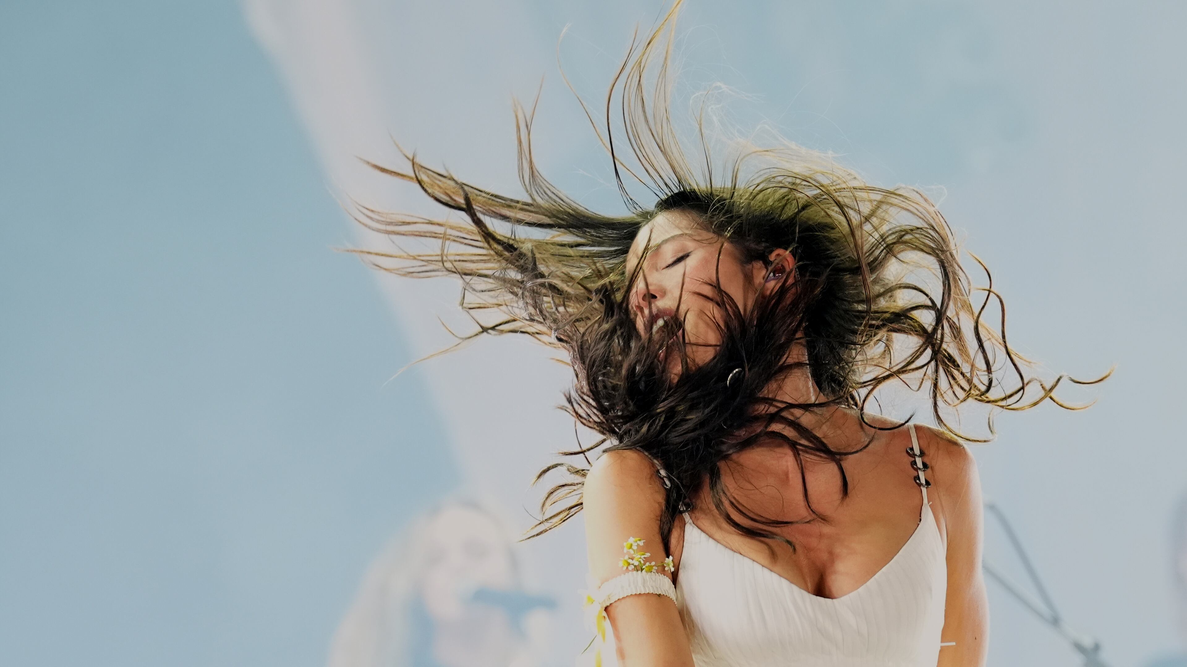Olivia Rodrigo performs at the Daisy Chain Fields Music Festival on Saturday, Aug. 29, 2026, at Great Park in Irvine, Calif. (AP Photo/Chris Pizzello)