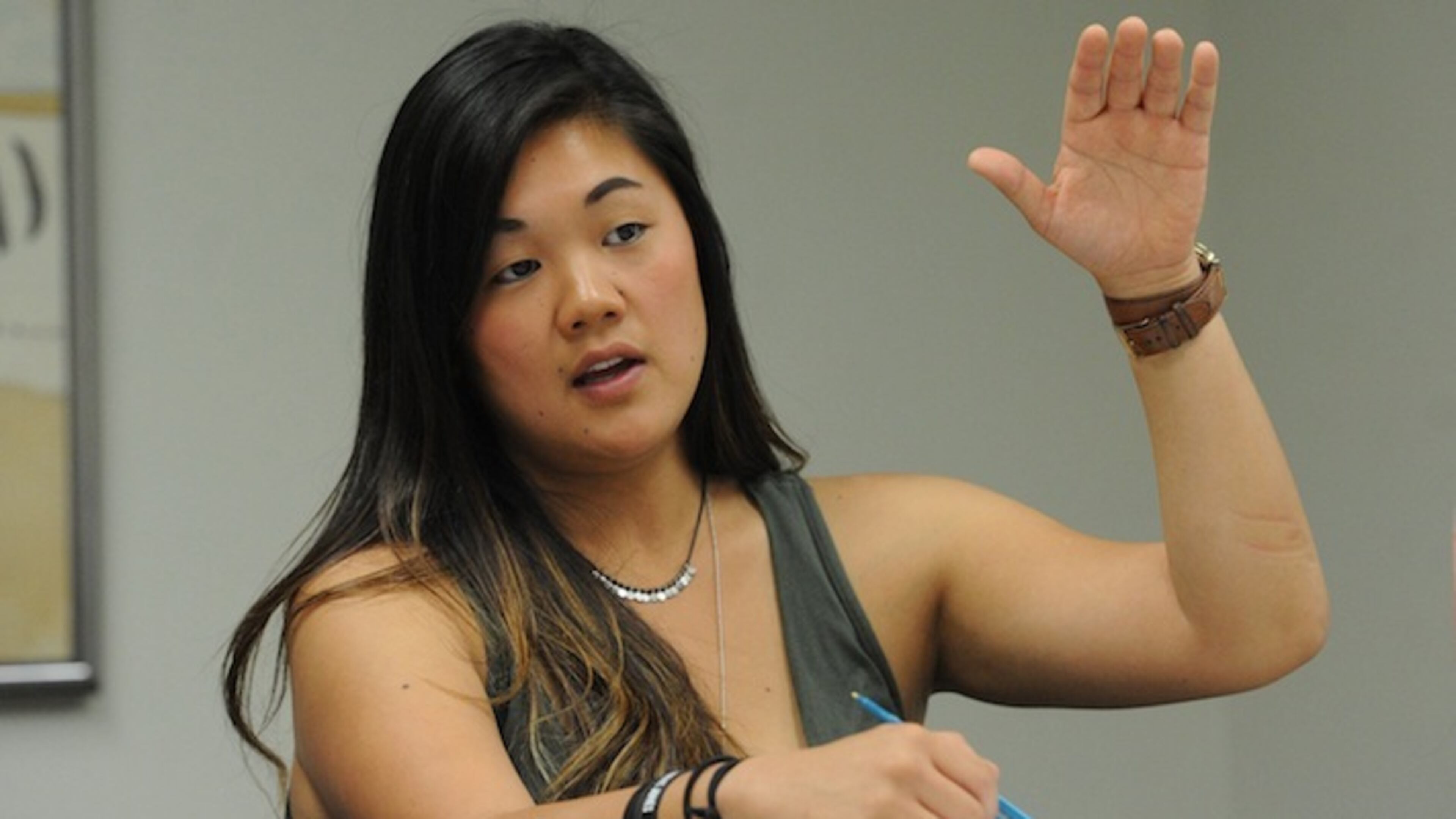 Morgan Bettes, a Bradenton, Fl., music promoter, has a small business and doesn't anticipate much help from the government. She's interested in the election, but doesn't see how it'll benefit her very much. (Grant Jefferies/Bradenton Herald/McClatchy Washington Bureau/TNS)