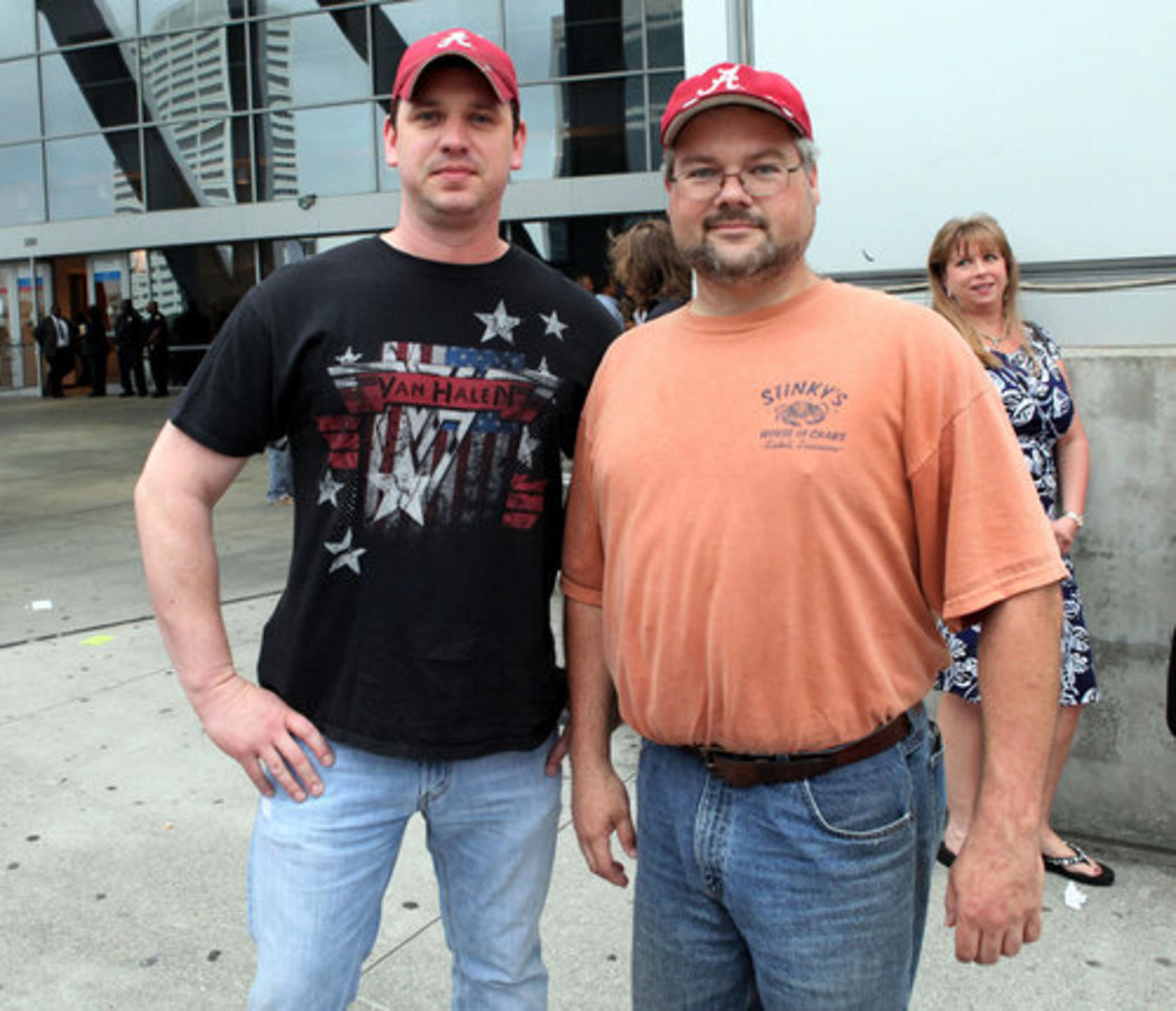 These Van Halen fans from Gadsden, Ala., are Greg England (left) and Chris Marker.