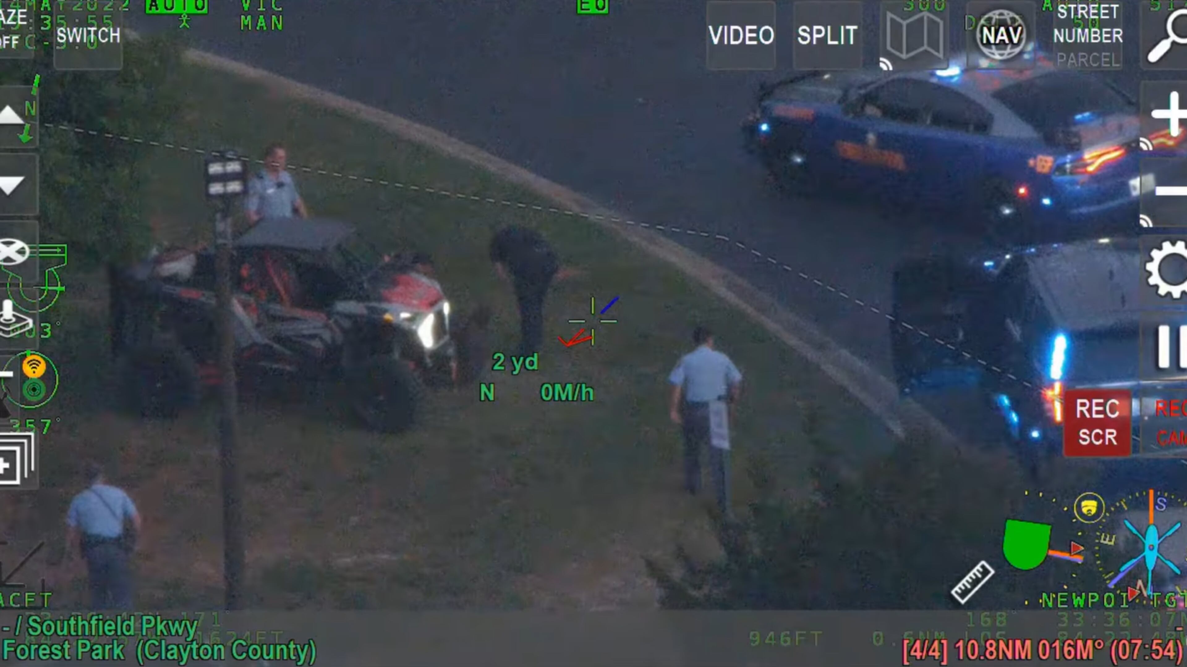 Georgia state troopers had to chase an ATV driver who fled a traffic stop near downtown Atlanta all the way to Forest Park before apprehending the motorist Saturday night.